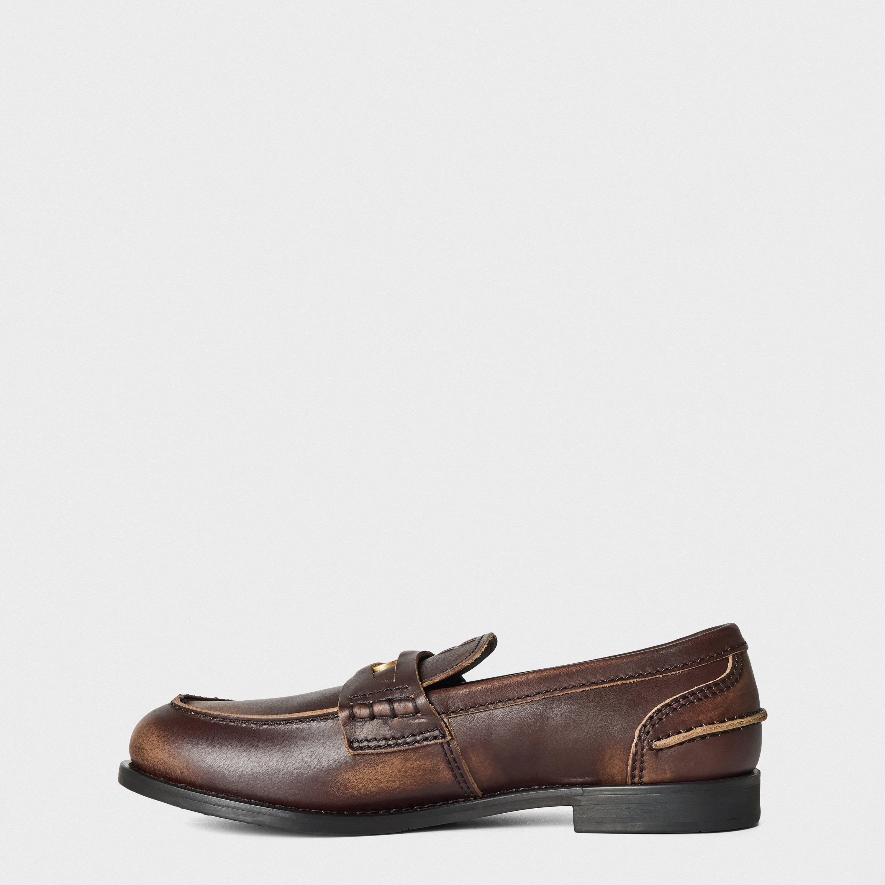 Ebano - Miu Miu - Leather Penny Loafers - 2