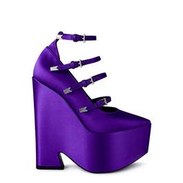 Versace Tempest Pointed Toe Platform Pumps