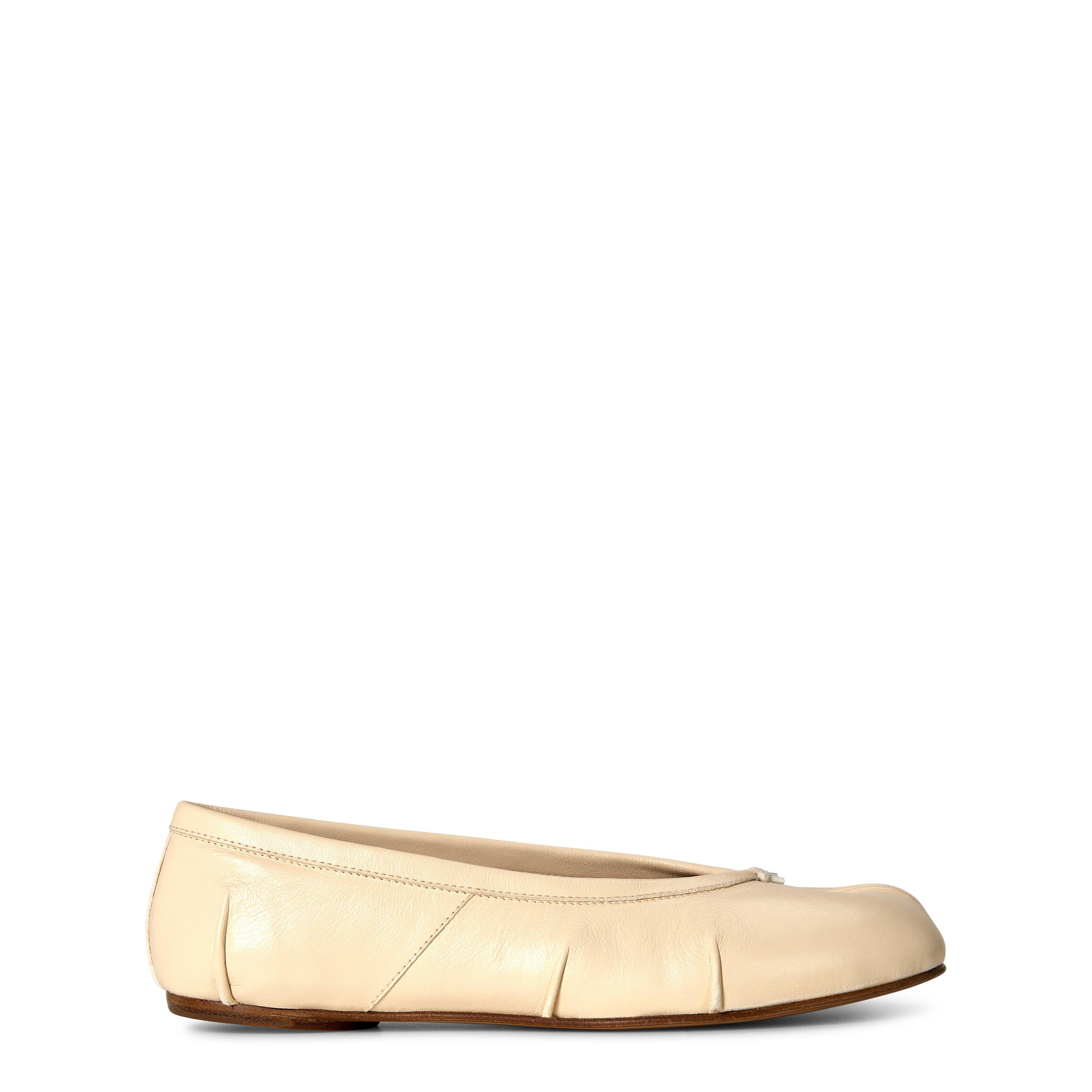 Maison Margiela Leather Tabi Ballet Flats