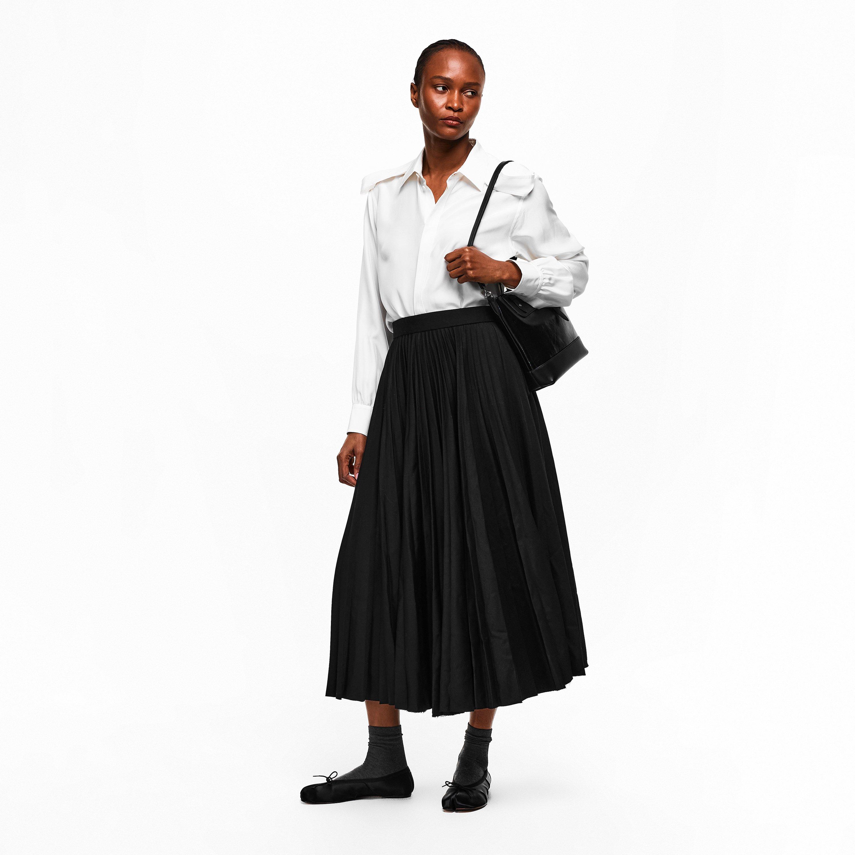 Black Satin - Maison Margiela - Leather Tabi Ballet Flats - 6