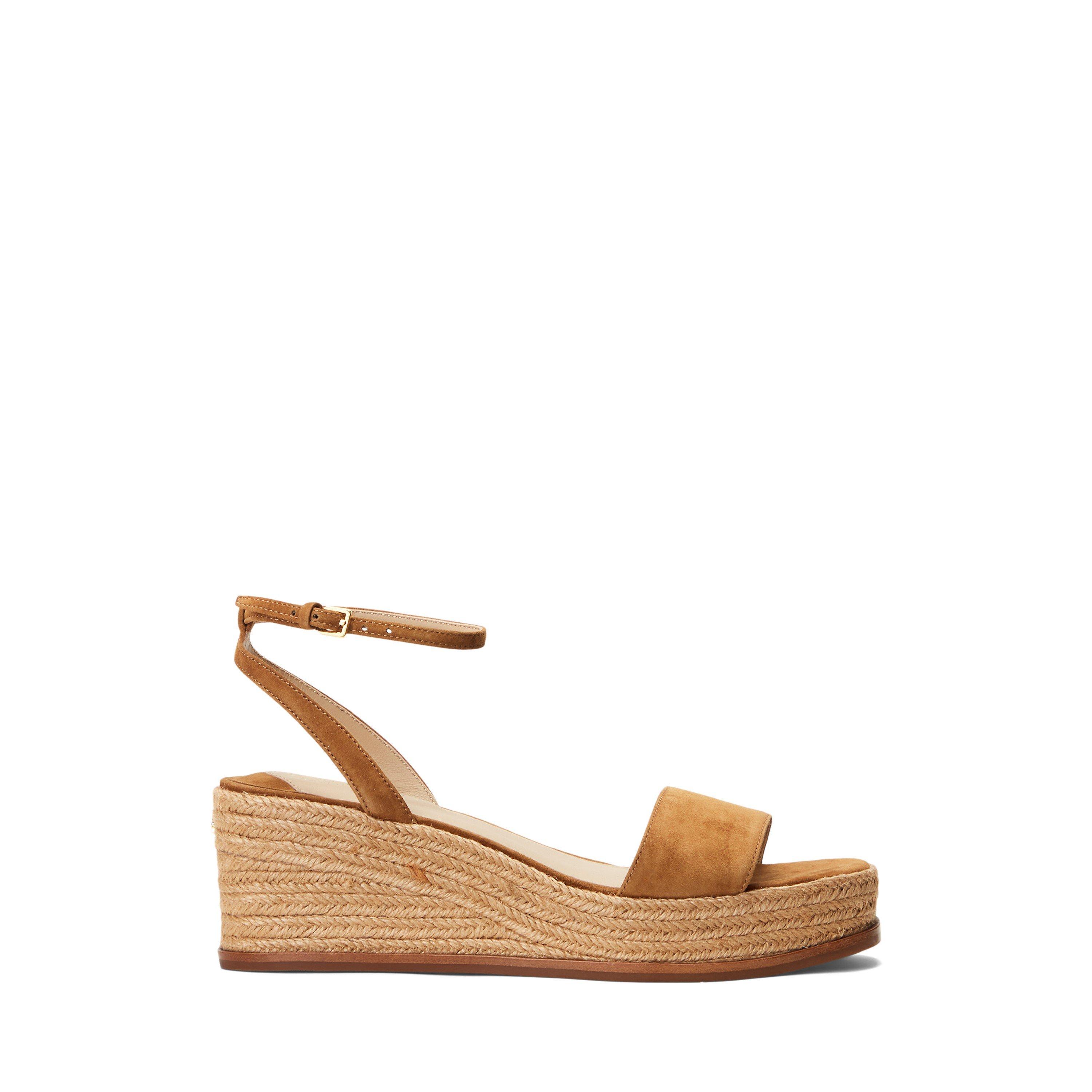 Lauren By Ralph Lauren Women's Whiskey Leona Wedge Heels - 7 (40.5)