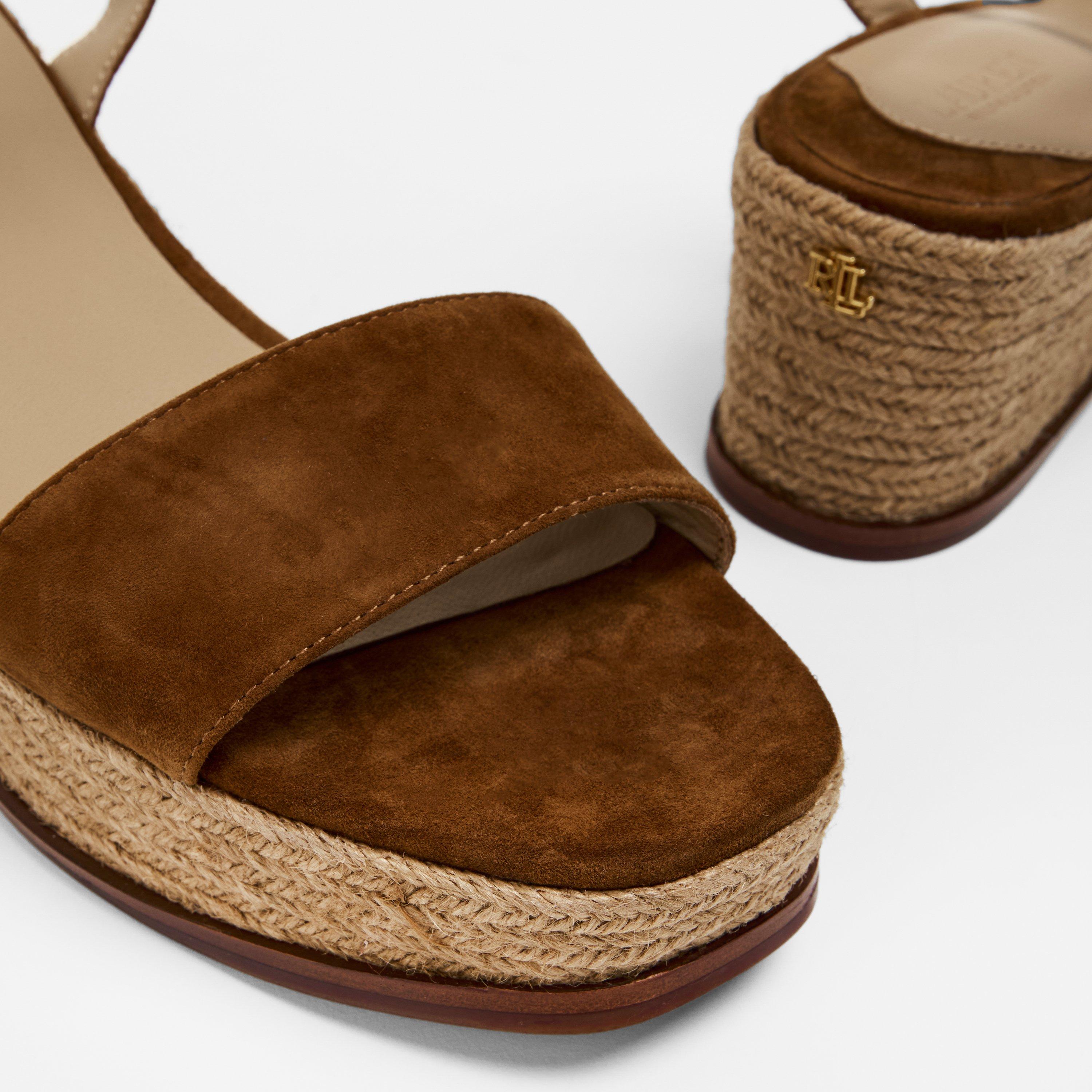 Whiskey - Lauren by Ralph Lauren - Leona Wedge Heels - 4