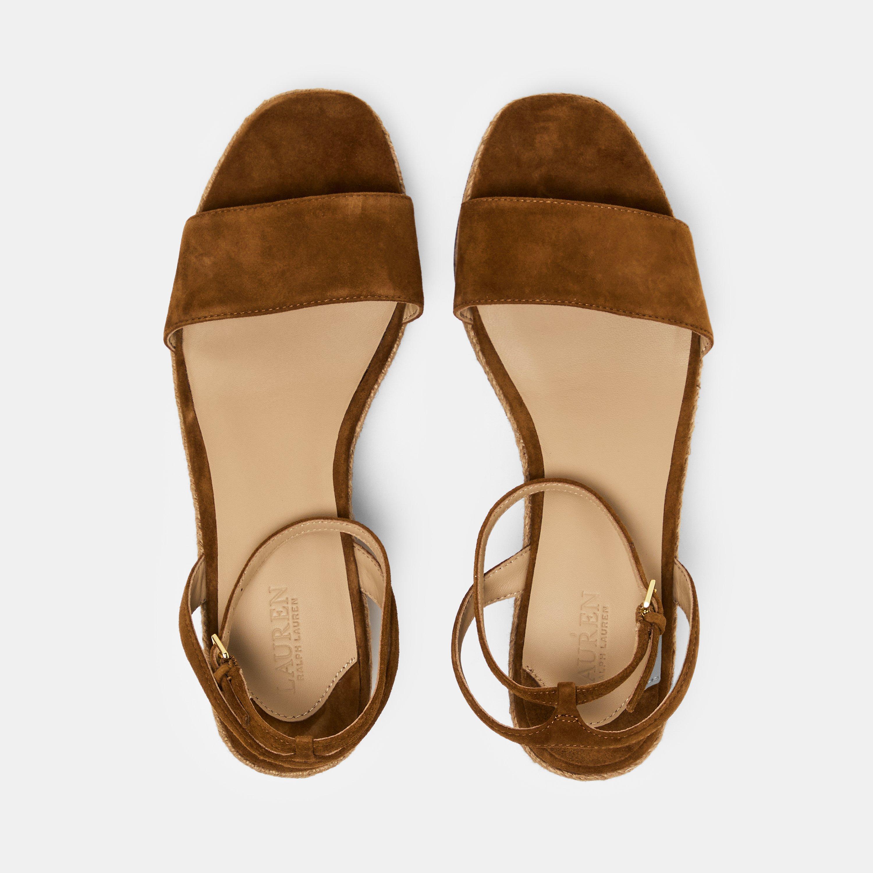 Whiskey - Lauren by Ralph Lauren - Leona Wedge Heels - 5