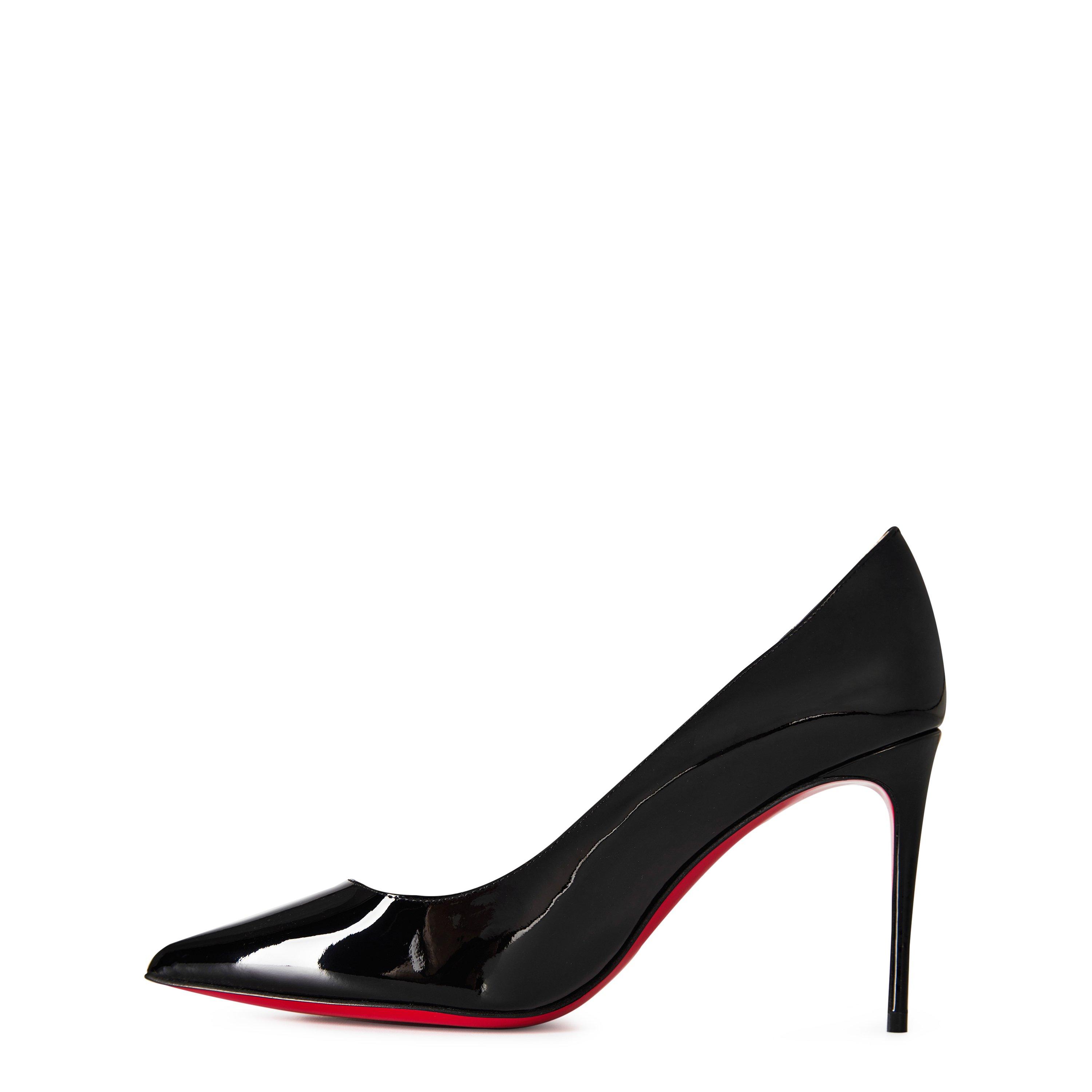 Black BK01 - Christian Louboutin - Kate 85mm Patent Leather Pumps - 2