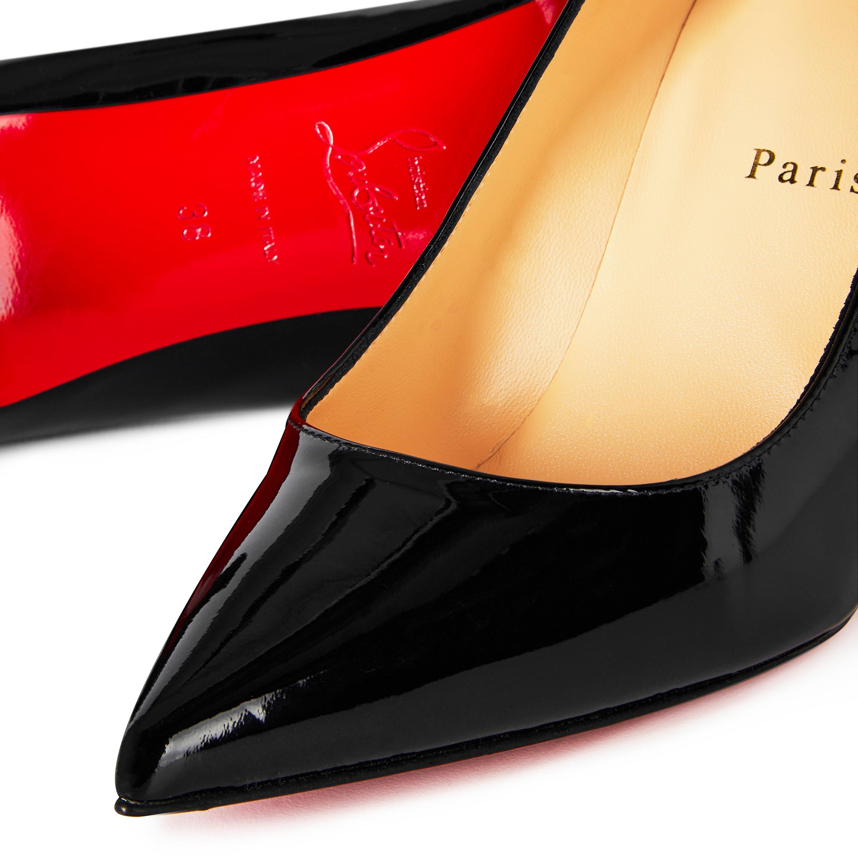 Black BK01 - Christian Louboutin - Kate 85mm Patent Leather Pumps - 4