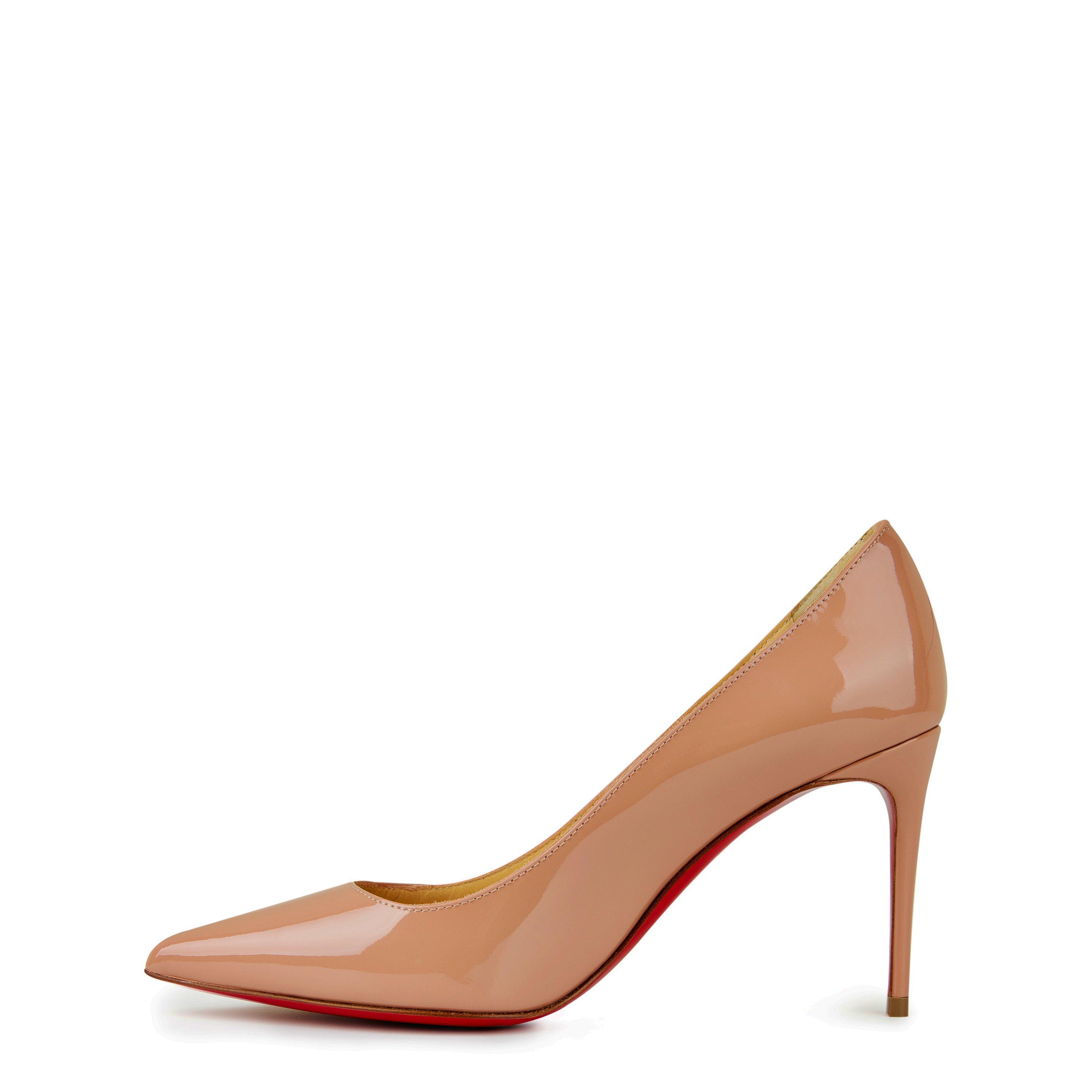 Blush PK1A - Christian Louboutin - Kate 85mm Patent Leather Pumps - 2