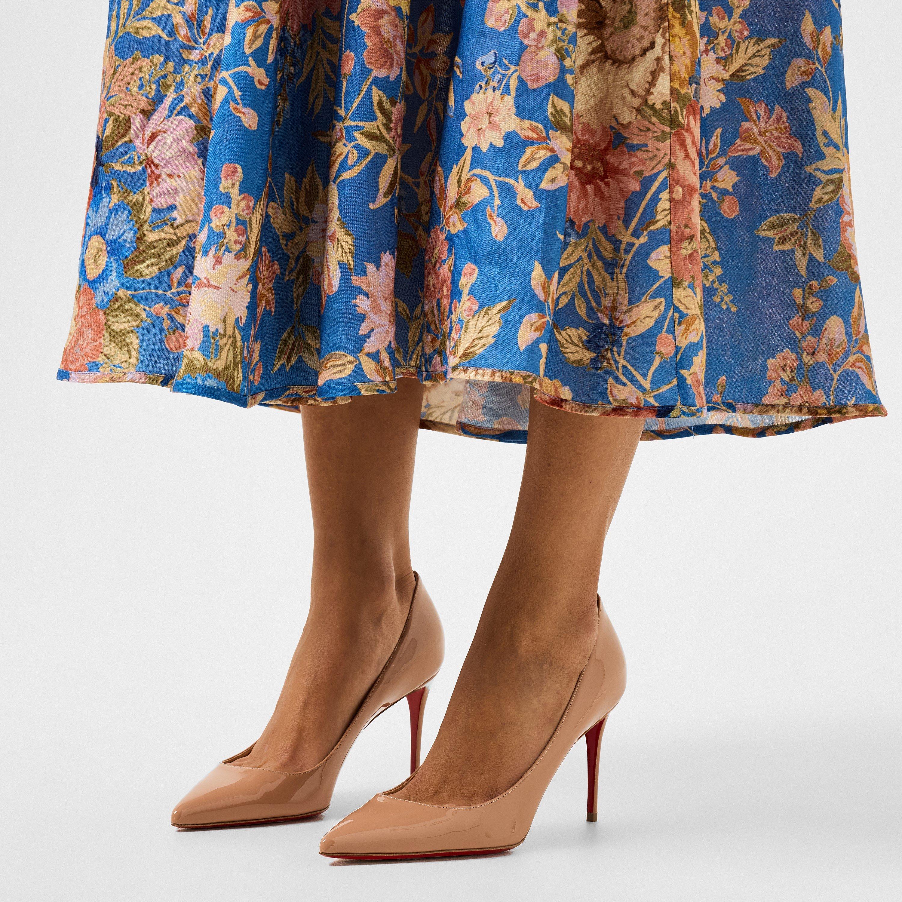 Blush PK1A - Christian Louboutin - Kate 85mm Patent Leather Pumps - 3