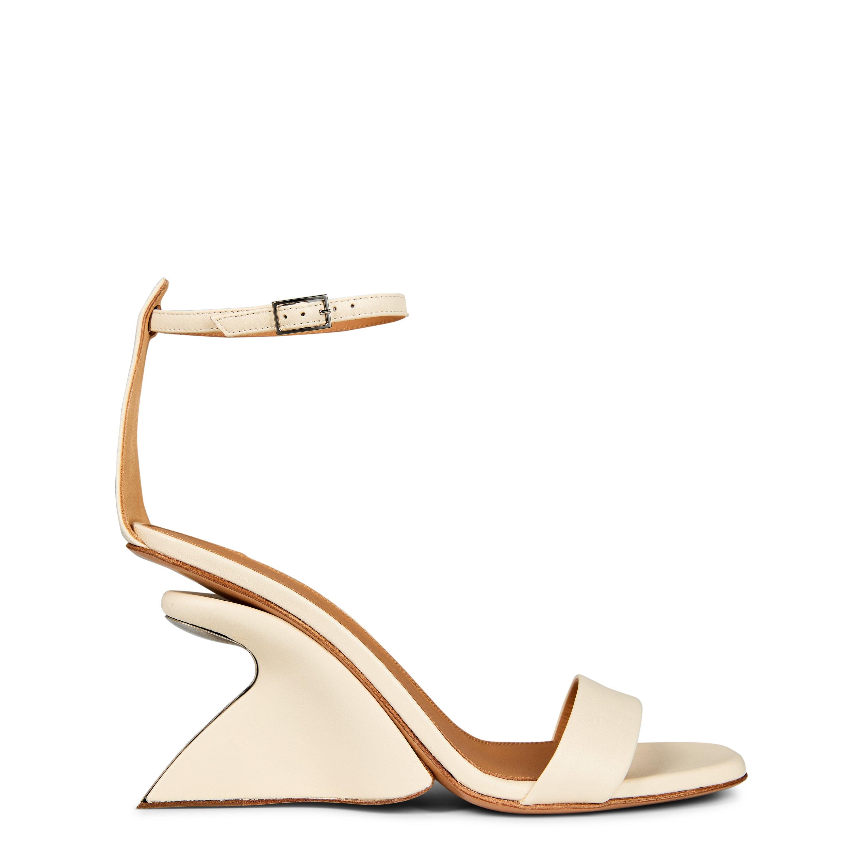 【送料&関税込】Off-White Jug Wedge Mule Off-White Jug wedge-heel Leather Mules | White | FARFETCH