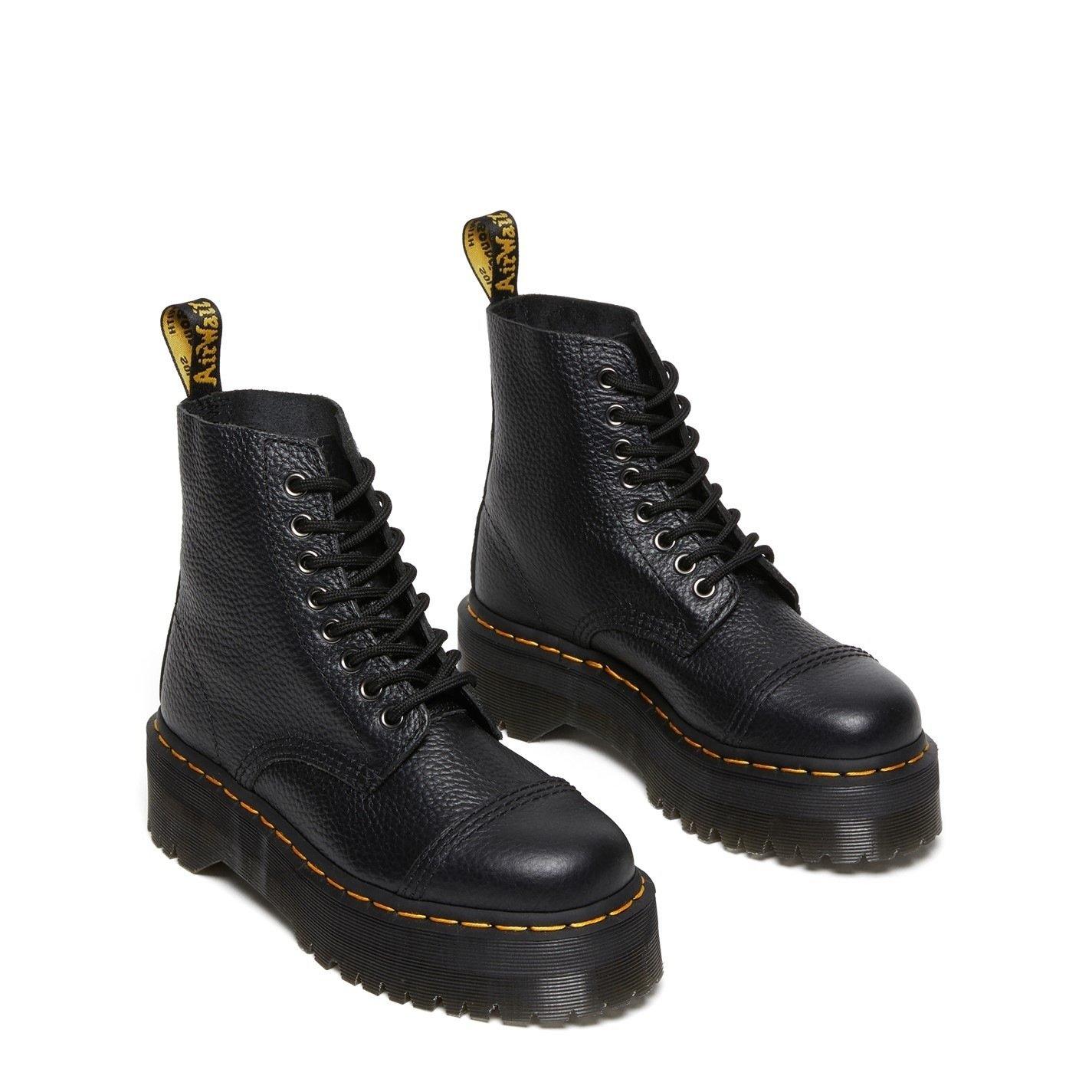 Black - Dr Martens - Sinclair Platform Boots - 4