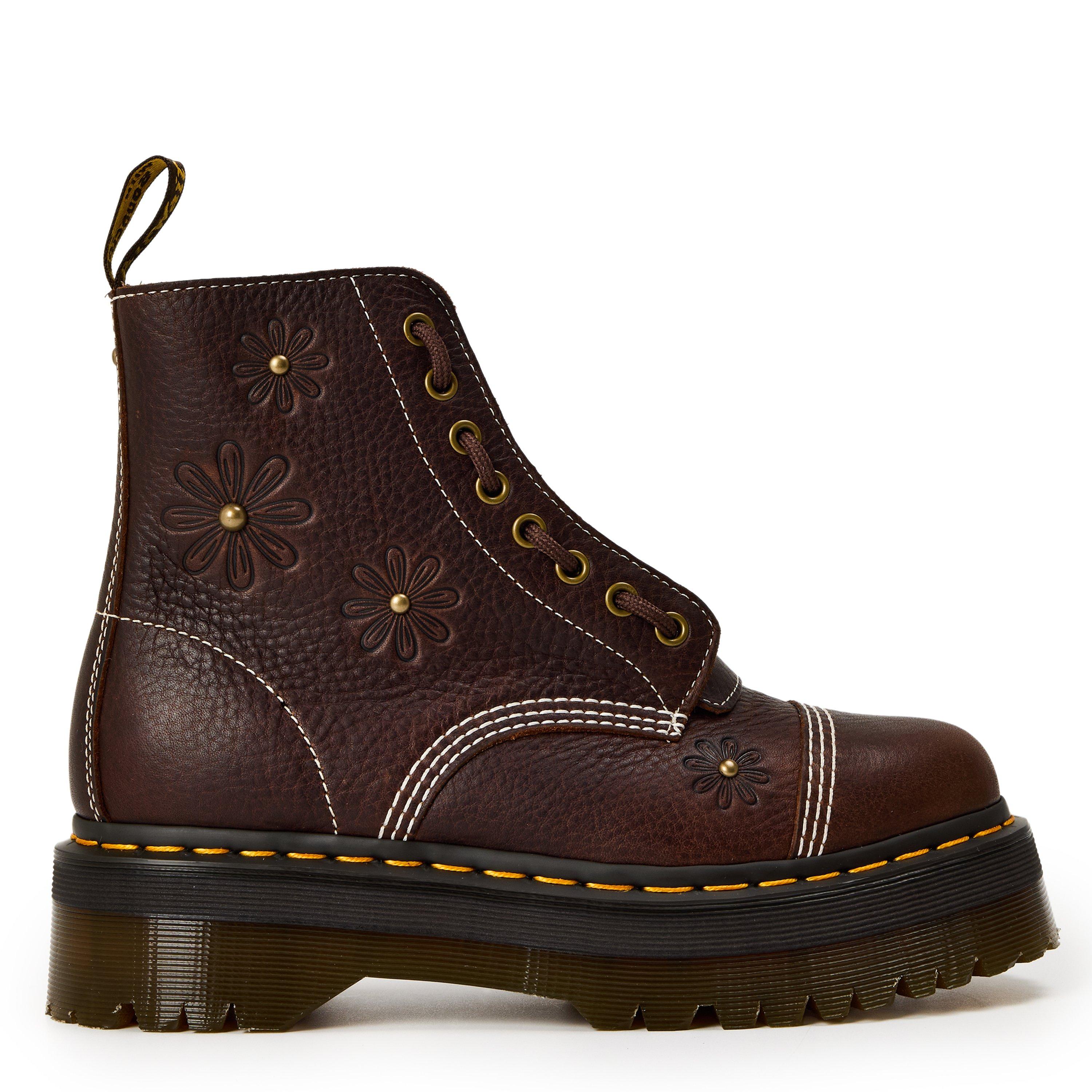 Dr Martens Sinclair Platform Boots - Brown Grizzly - Size 7 (41)