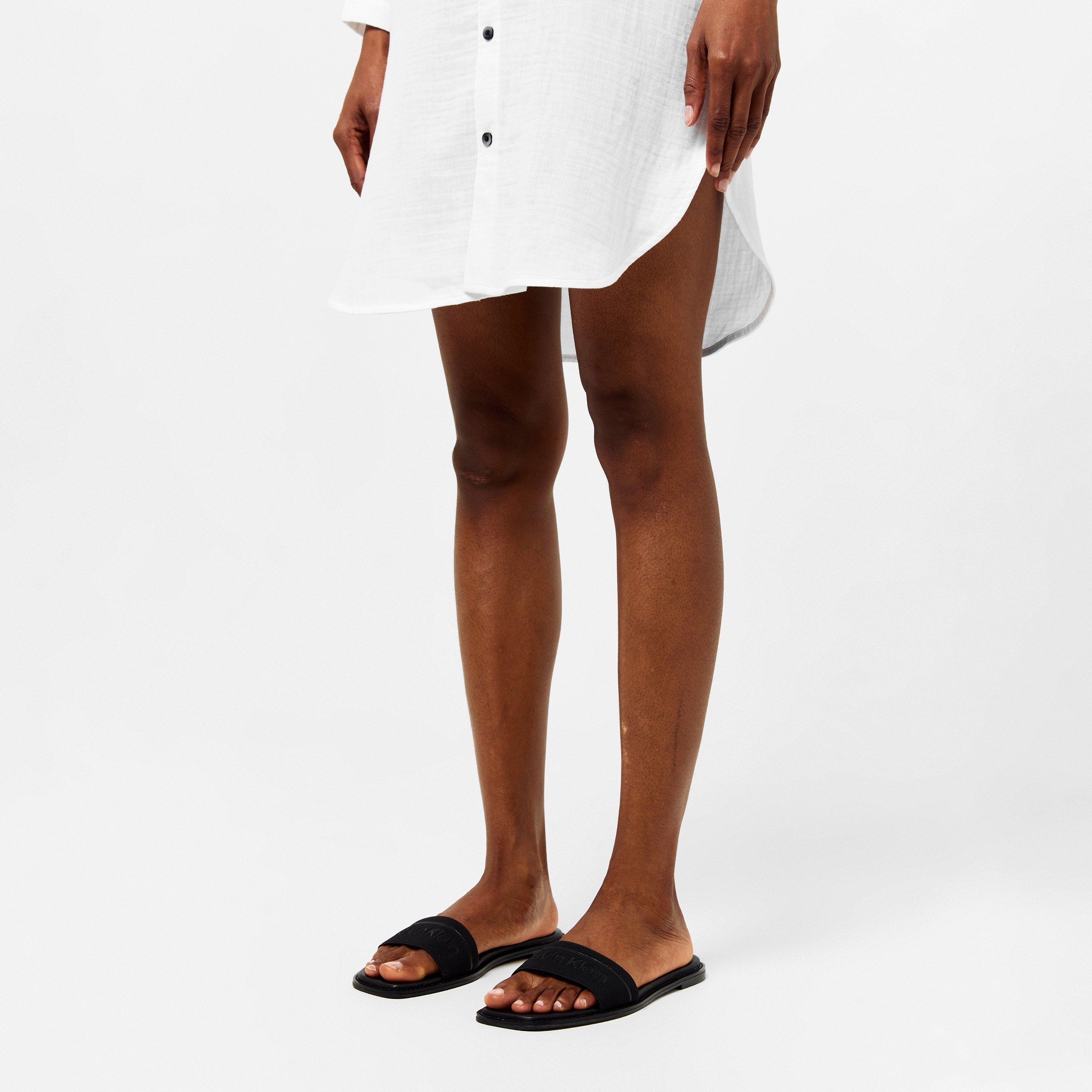 Black - Calvin Klein - Women's Slider Flat Sandals - 2