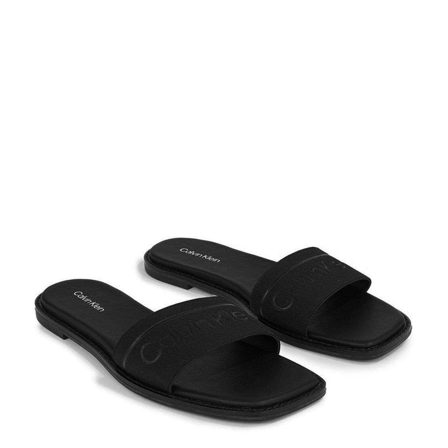 Black - Calvin Klein - Women's Slider Flat Sandals - 3