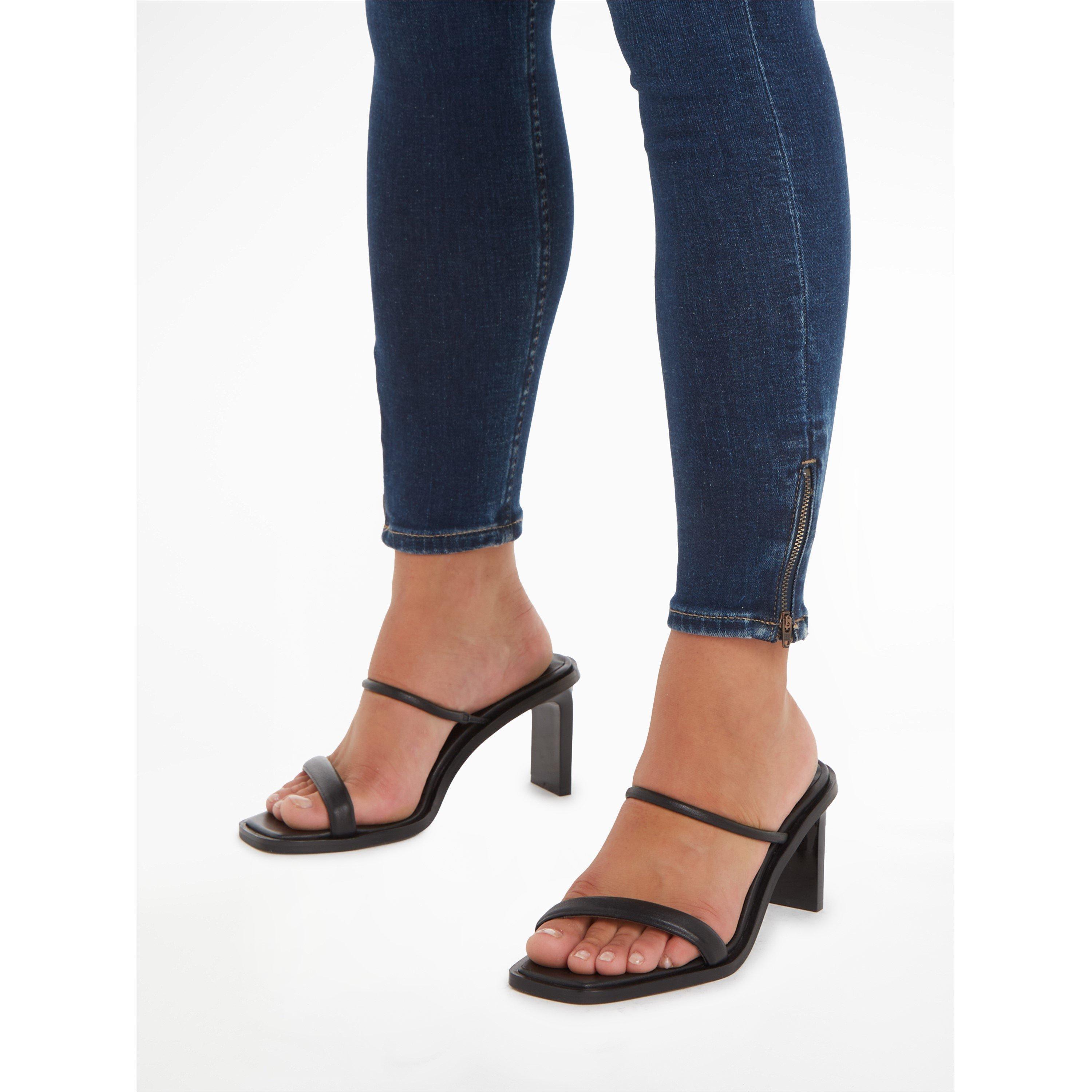 Black - Calvin Klein - Women's Heeled Mules - 2