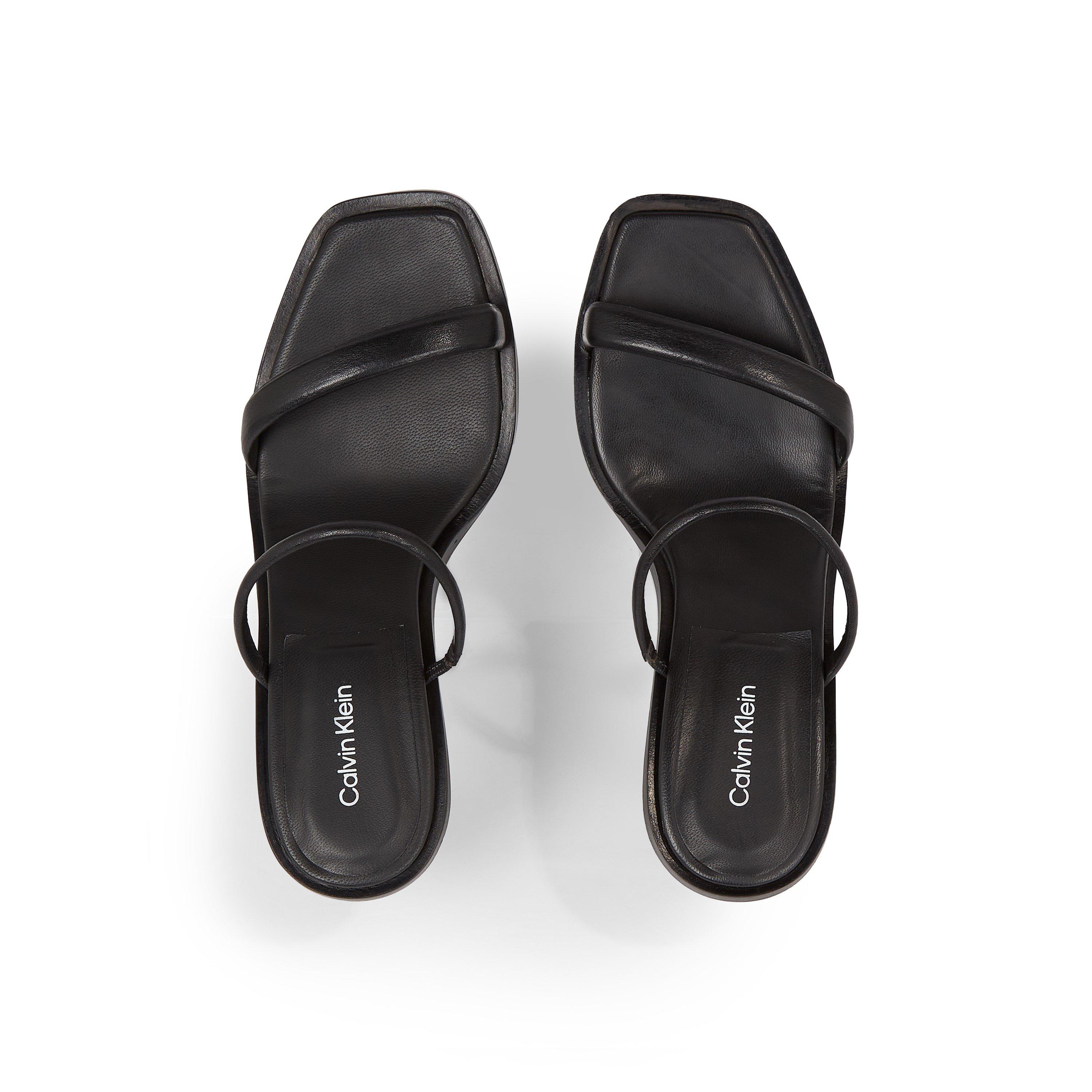 Black - Calvin Klein - Women's Heeled Mules - 4