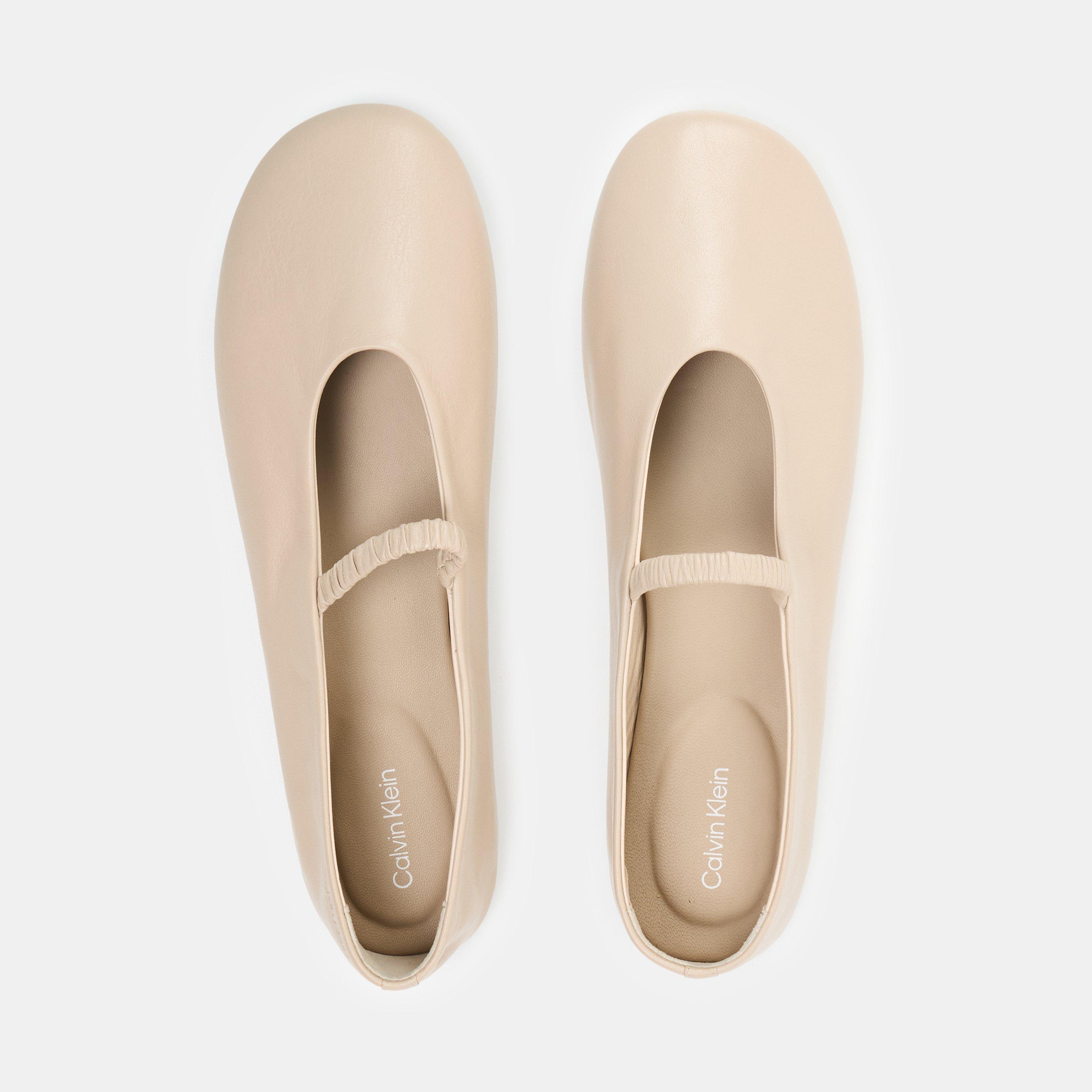 Stony Beige - Calvin Klein - Women's Ballet Pumps - 5