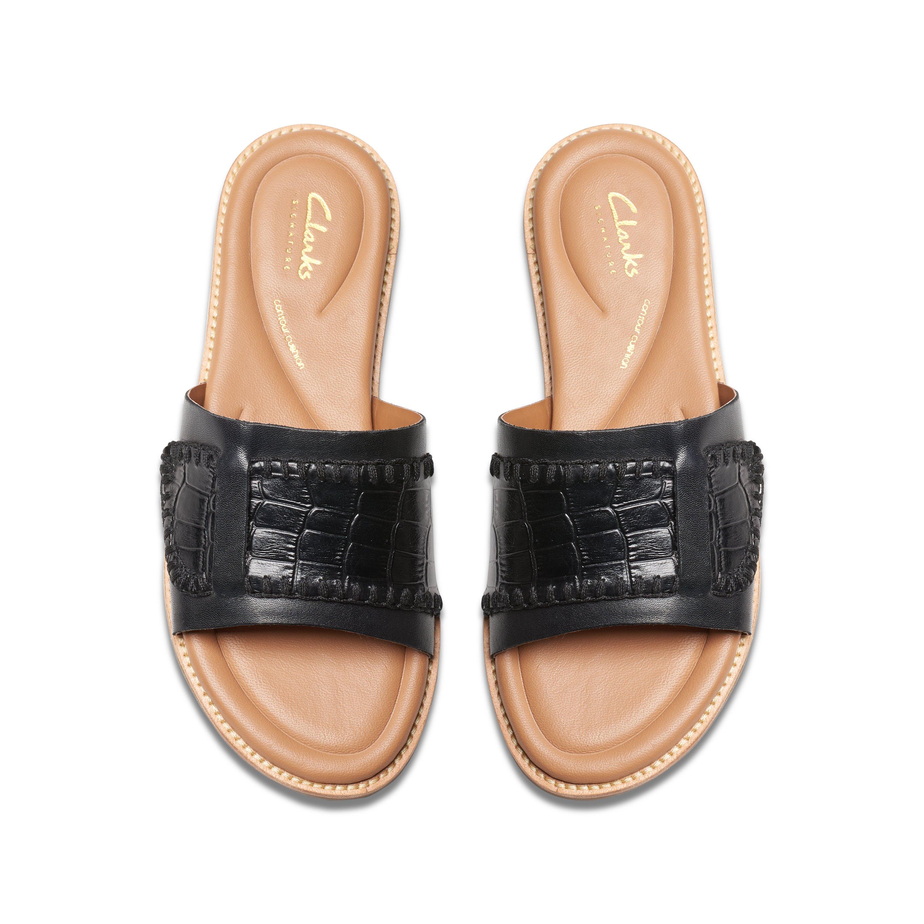 Black Interest - Clarks - Women's Maritime Flat Sandals - 6