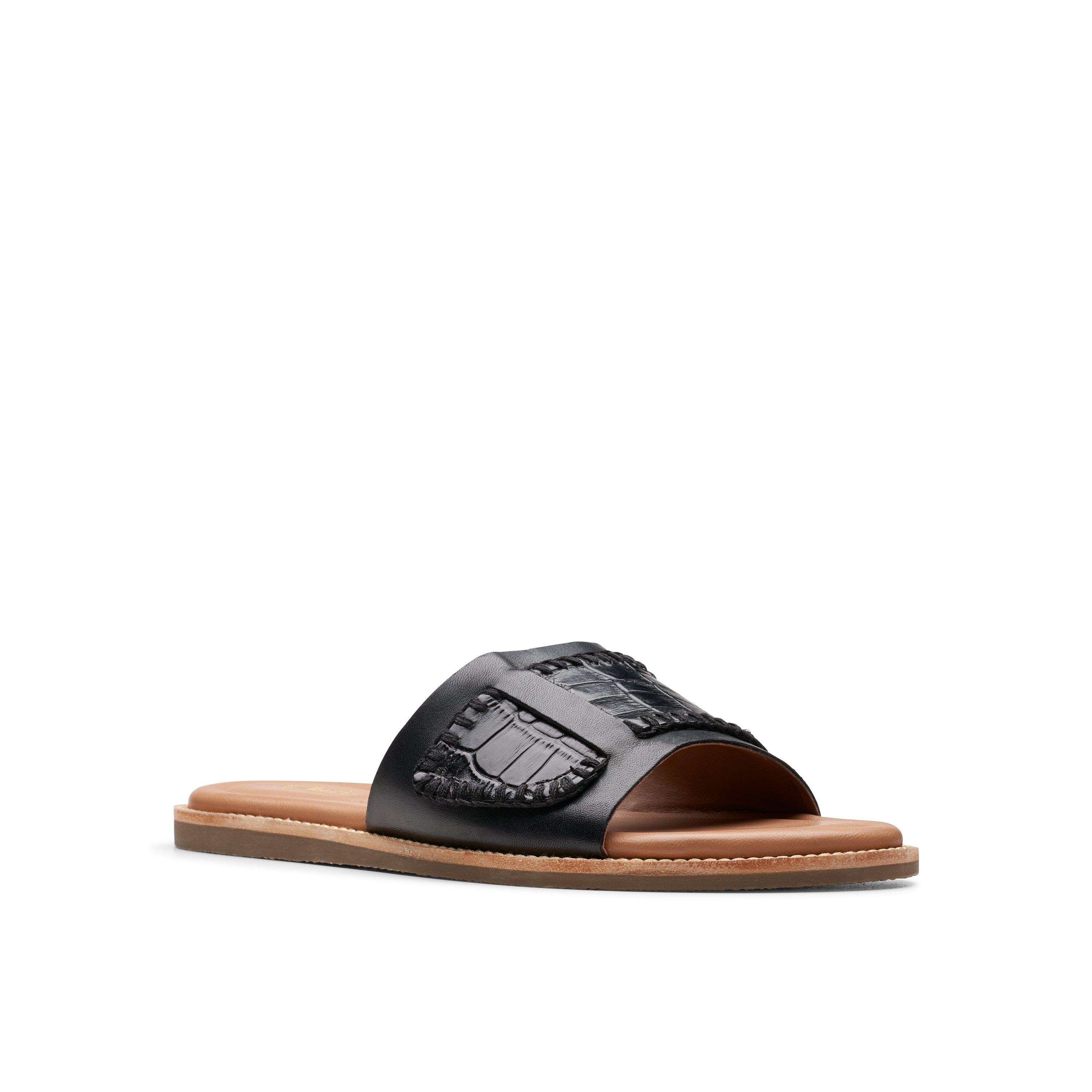 Black Interest - Clarks - Women's Maritime Flat Sandals - 7