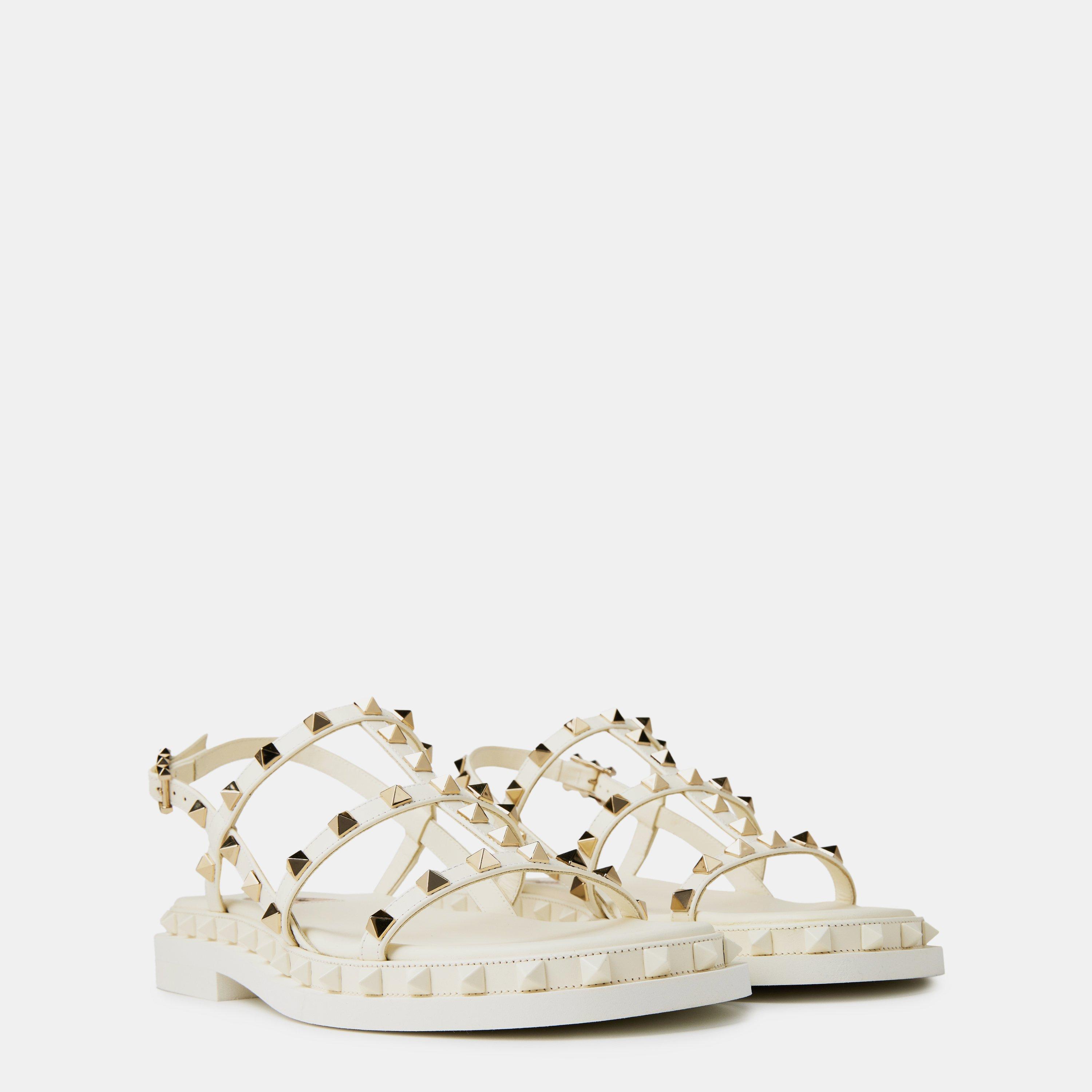 Ivory - Valentino Garavani - Rockstud Sandals - 4