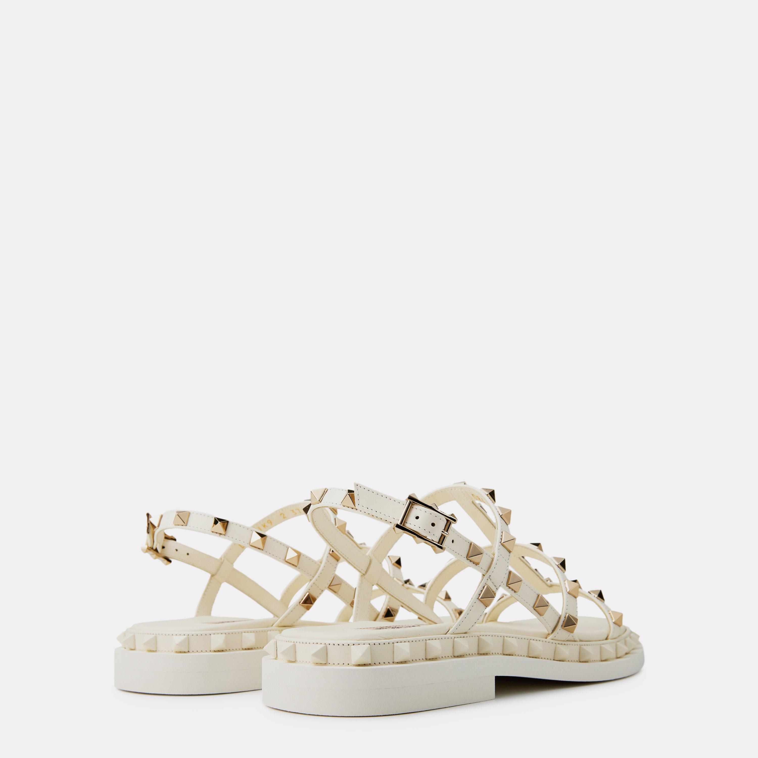 Ivory - Valentino Garavani - Rockstud Sandals - 5