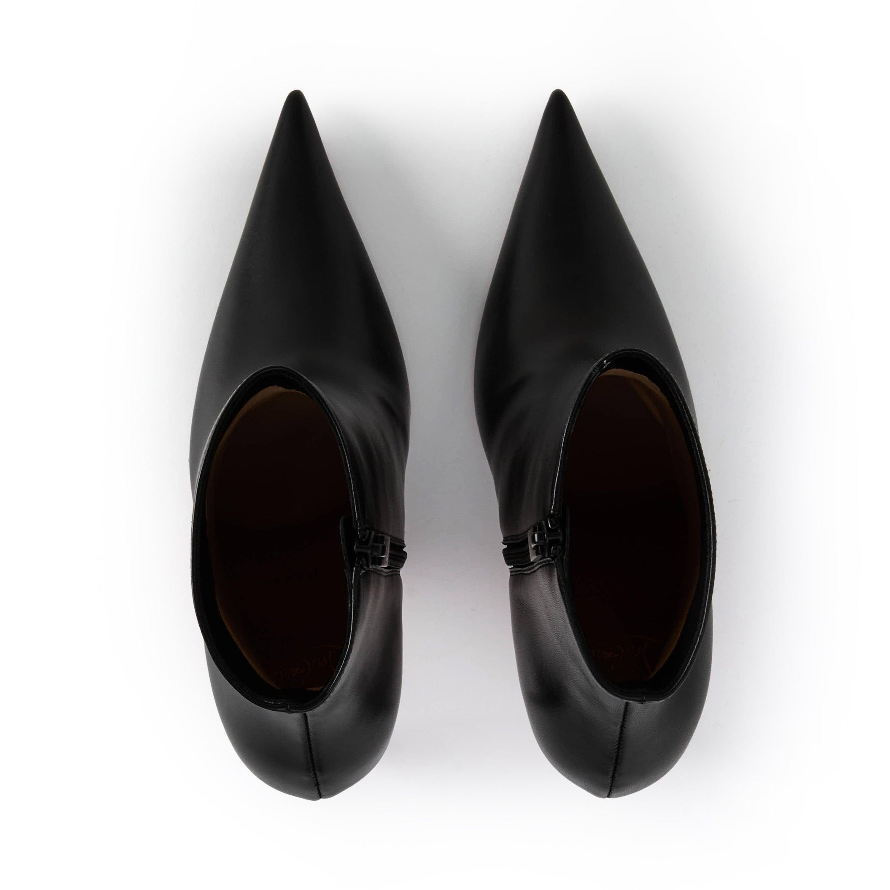 Black - Christian Louboutin - Kate Max Leather Ankle Boots 100mm - 5