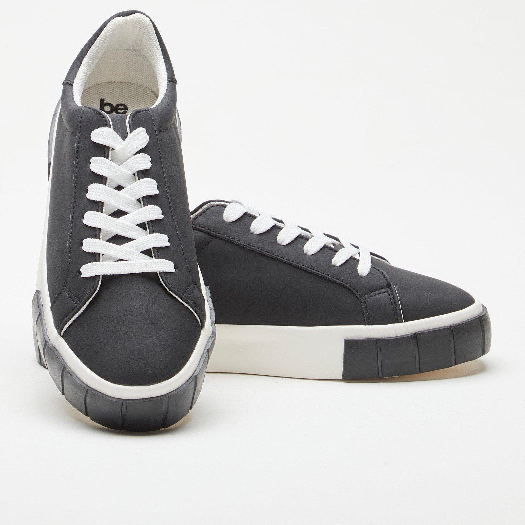 Nero - Be You - Studio Chunky Sole Synthetic Lace Up Court Trainers - 2