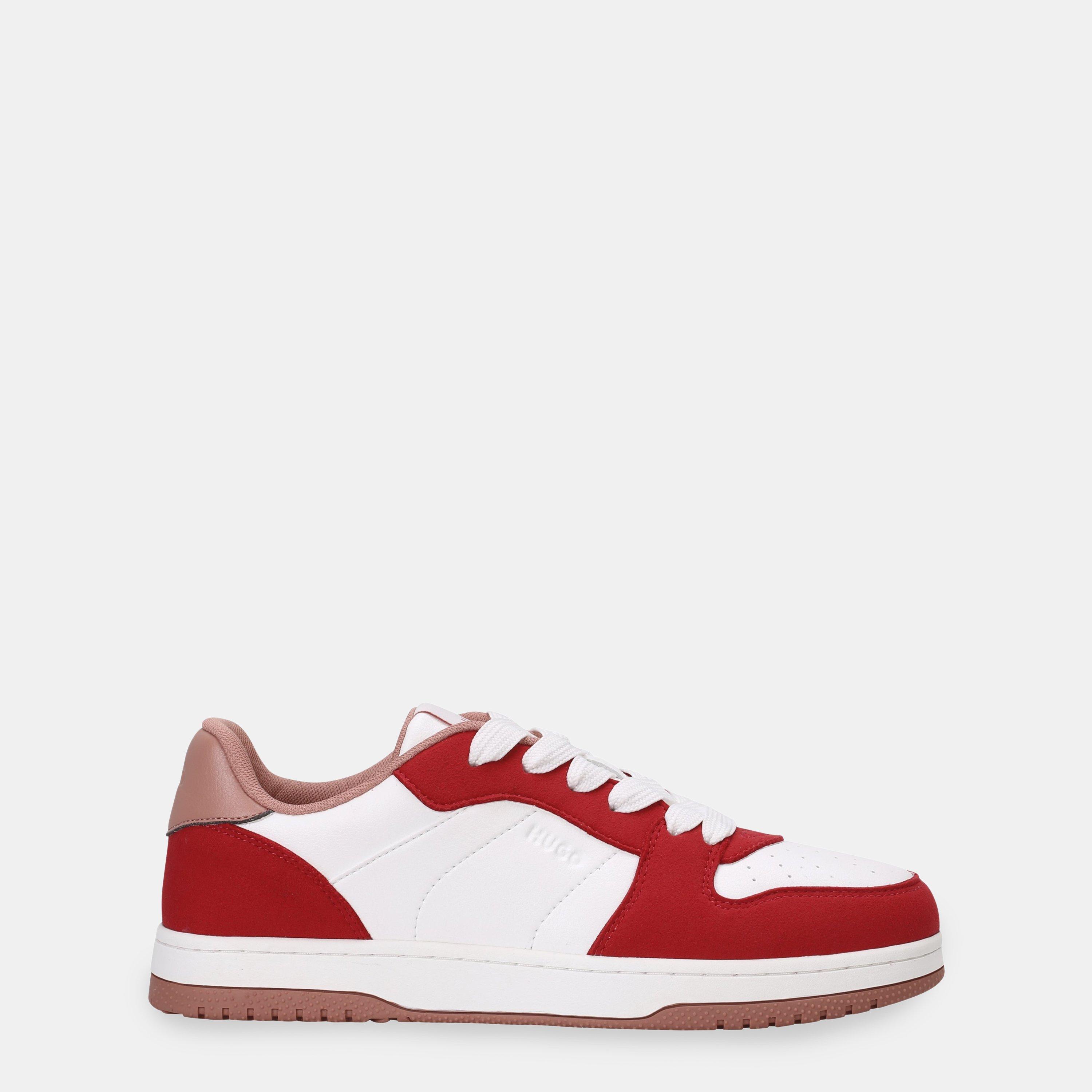 Hugo Women's Hadrian Basket Low-Top Trainers - Open Red - 4 (37)
