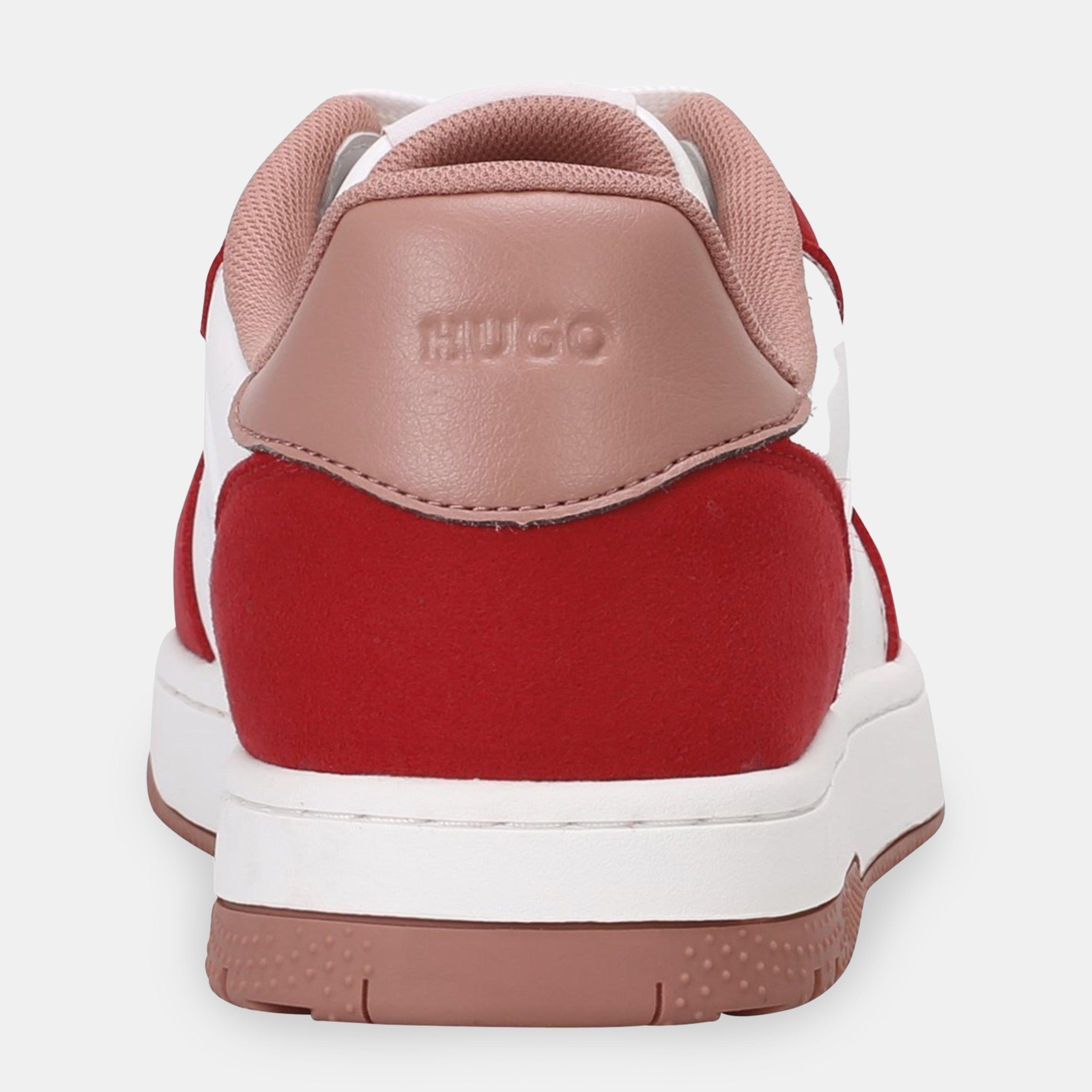 Open Red - Hugo - Women's Hadrian Basket Low-Top Trainers - 4