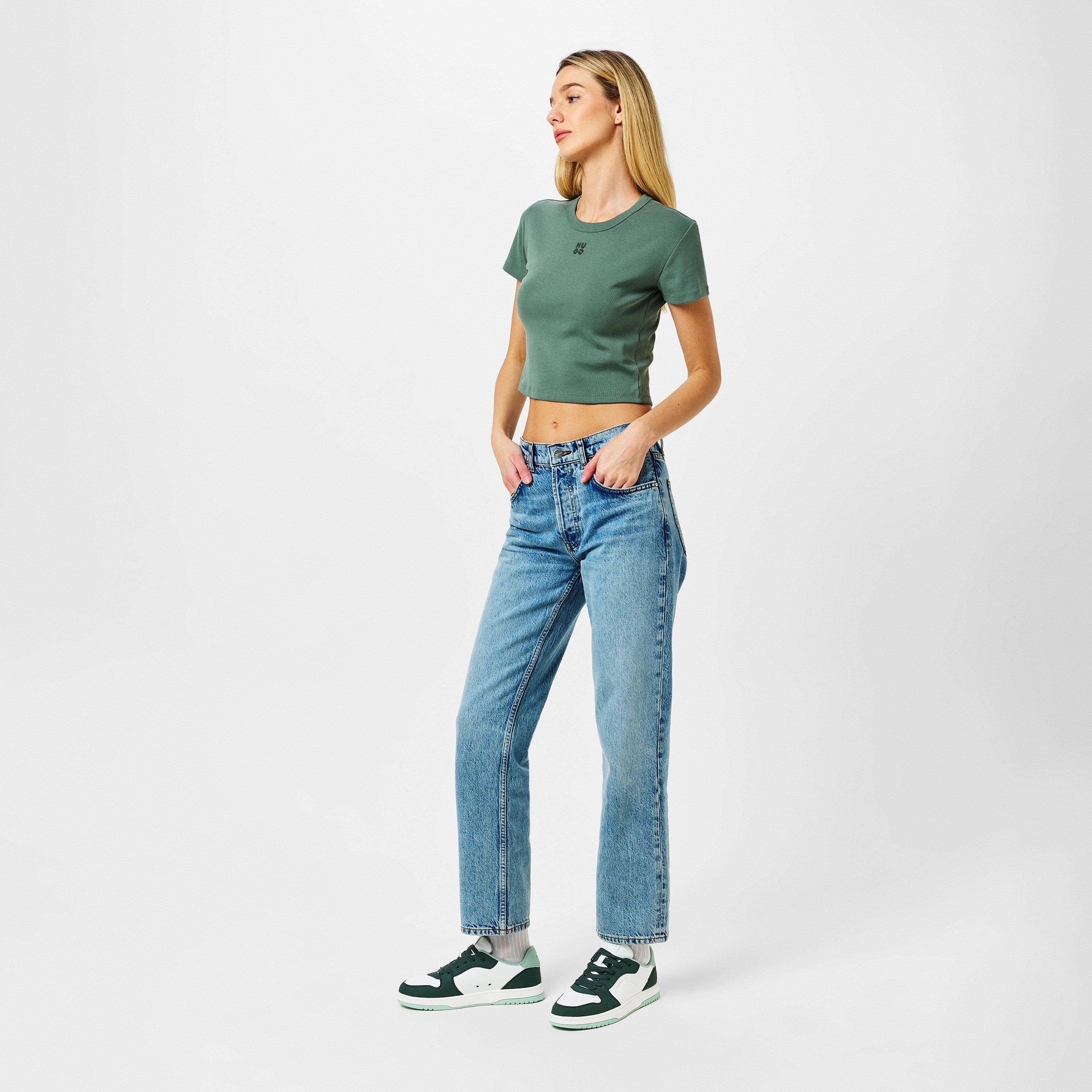 Open Green - Hugo - Women's Hadrian Basket Low-Top Trainers - 4