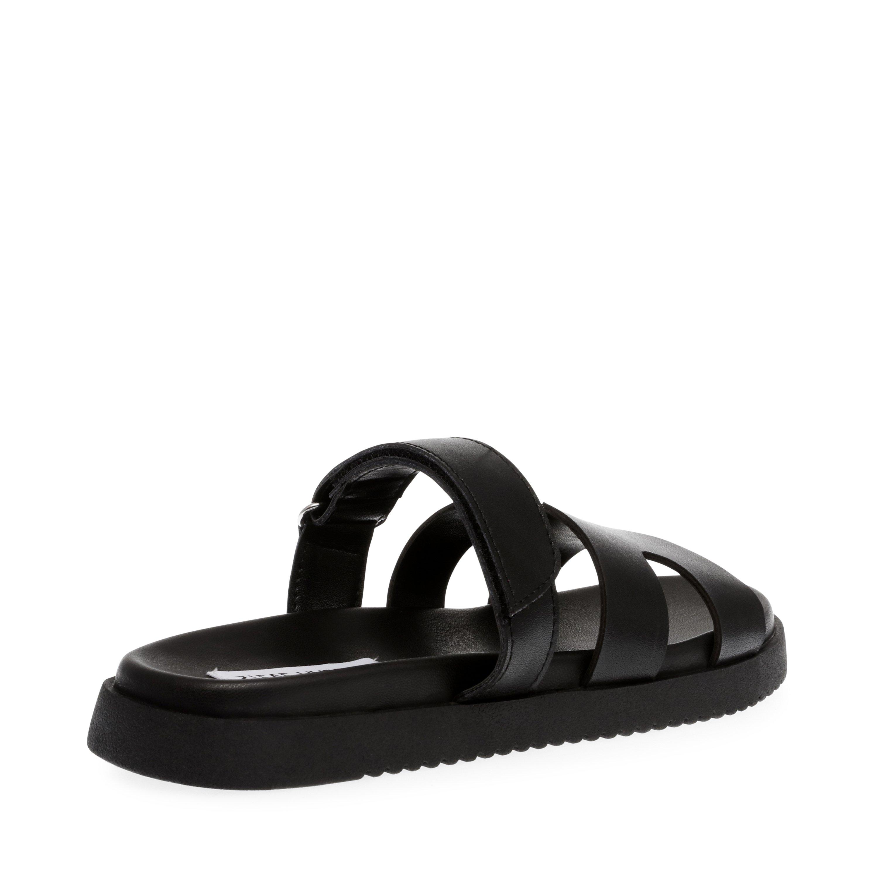 Black - Steve Madden - Women's Missile Flat Sandals - 3