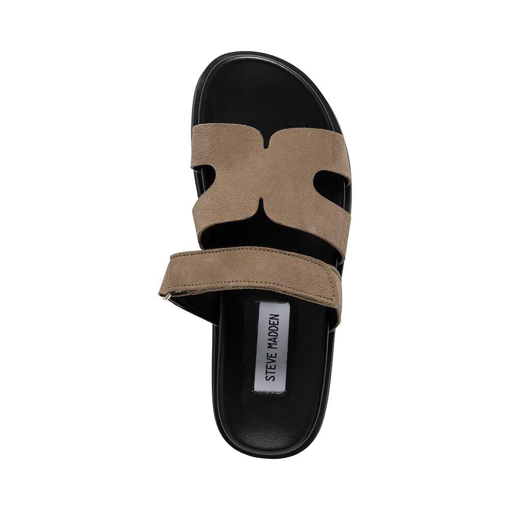 Taupe - Steve Madden - Women's Missile Flat Sandals - 5