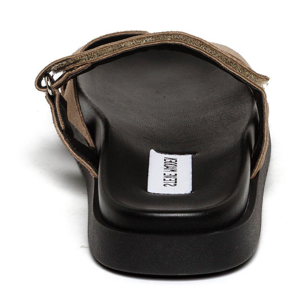 Taupe Suède - Steve Madden - Women's Missile Flat Sandals - 4