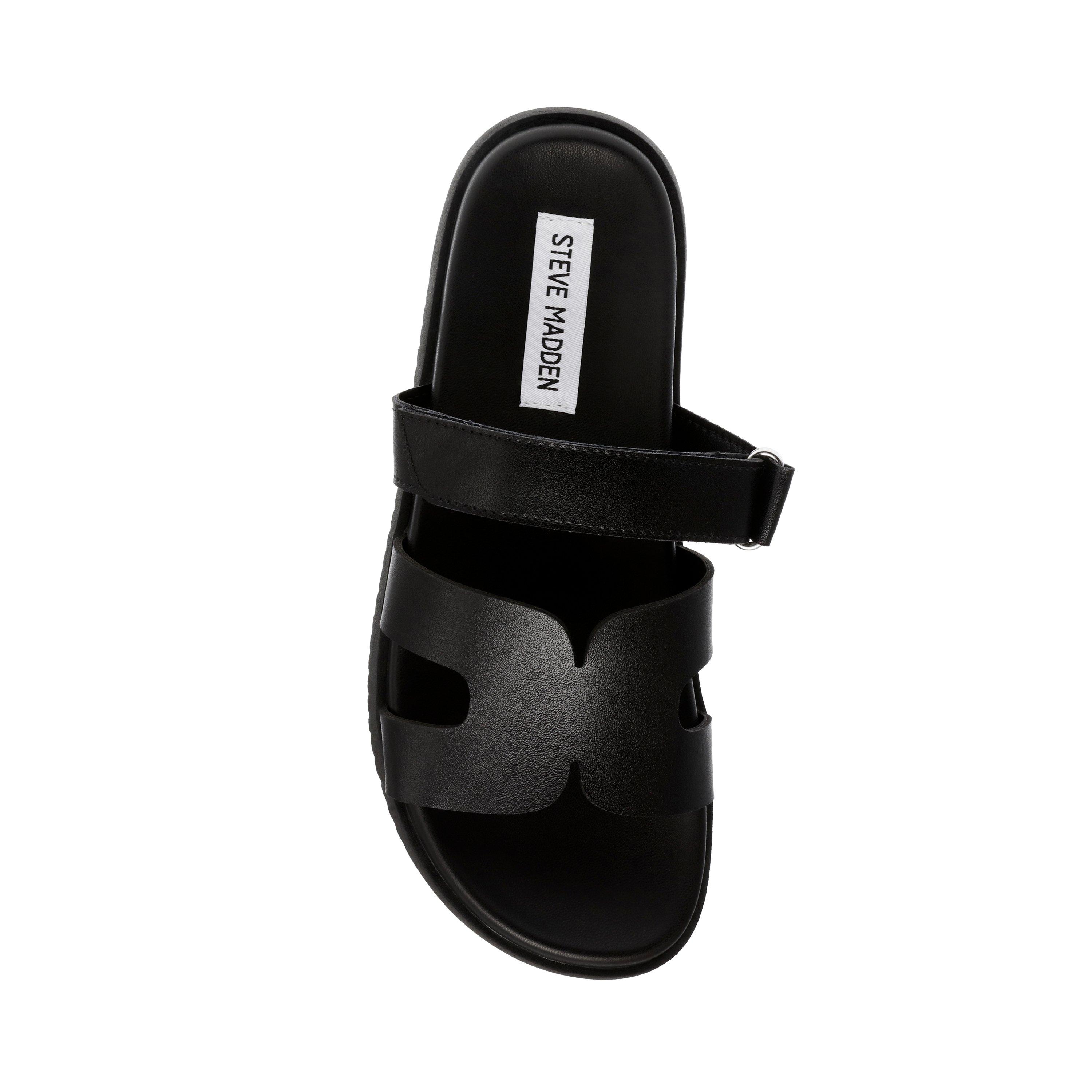 Black - Steve Madden - Women's Missile Flat Sandals - 6