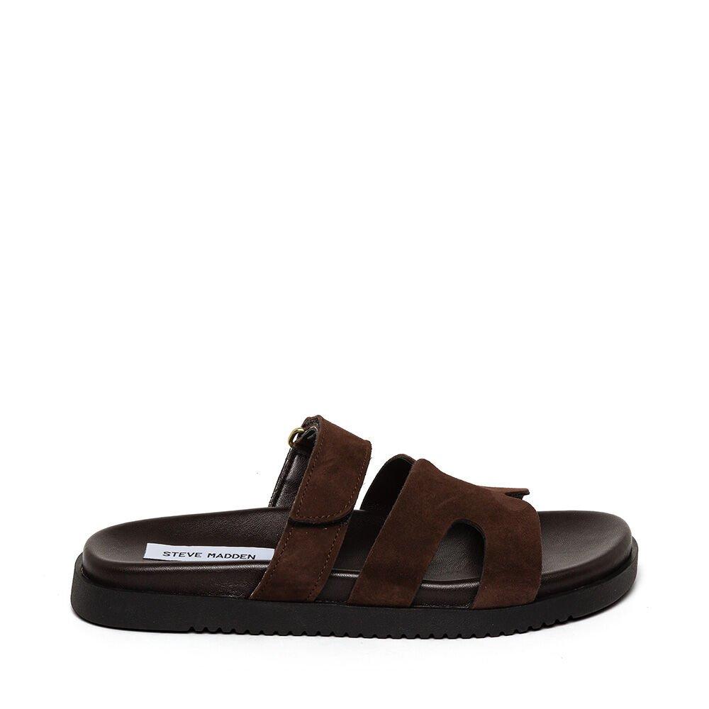 Steve Madden Women's Missile Flat Sandals - Dark Brown - 6 (39)