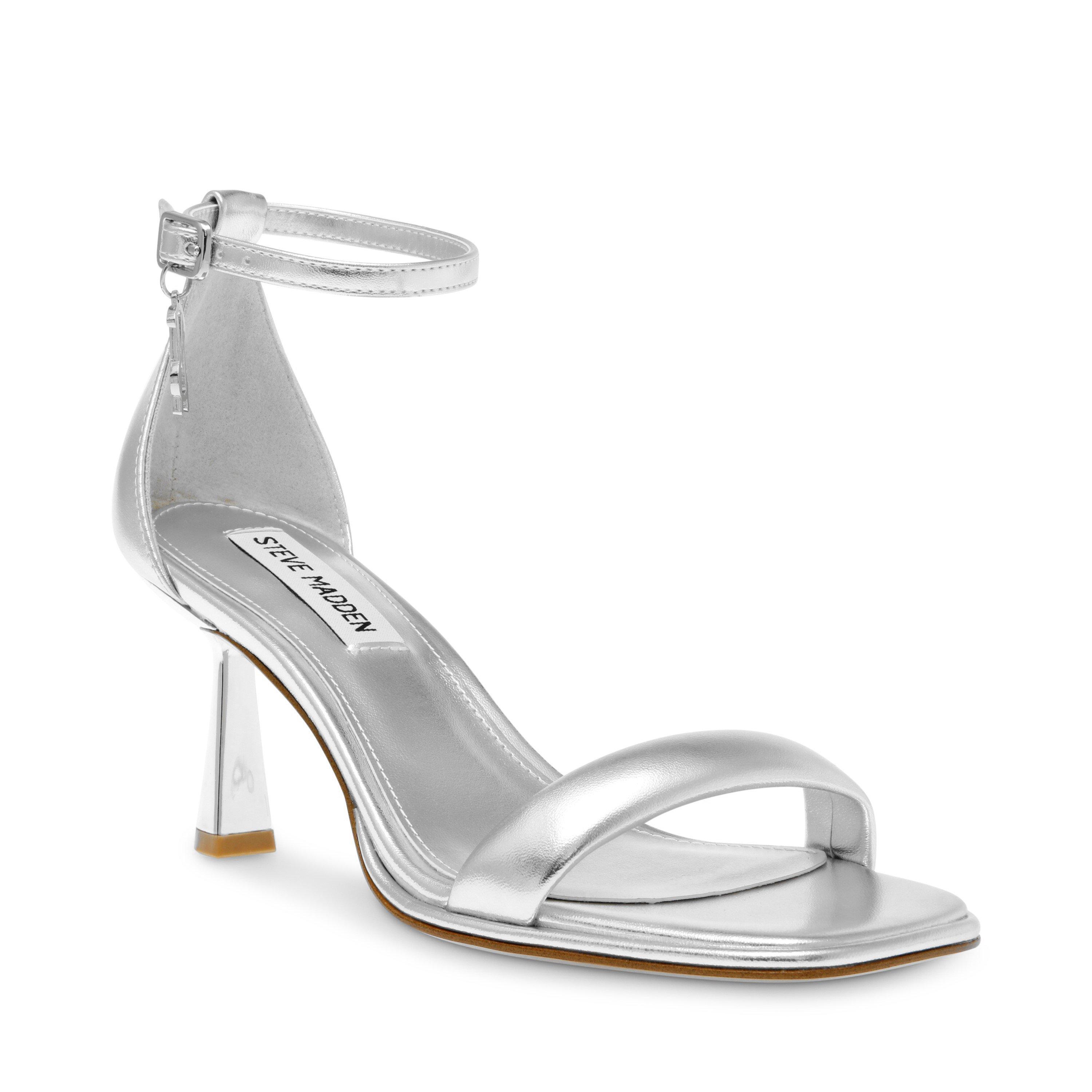 Zilver - Steve Madden - Women's Bel Air Heeled Sandals - 3