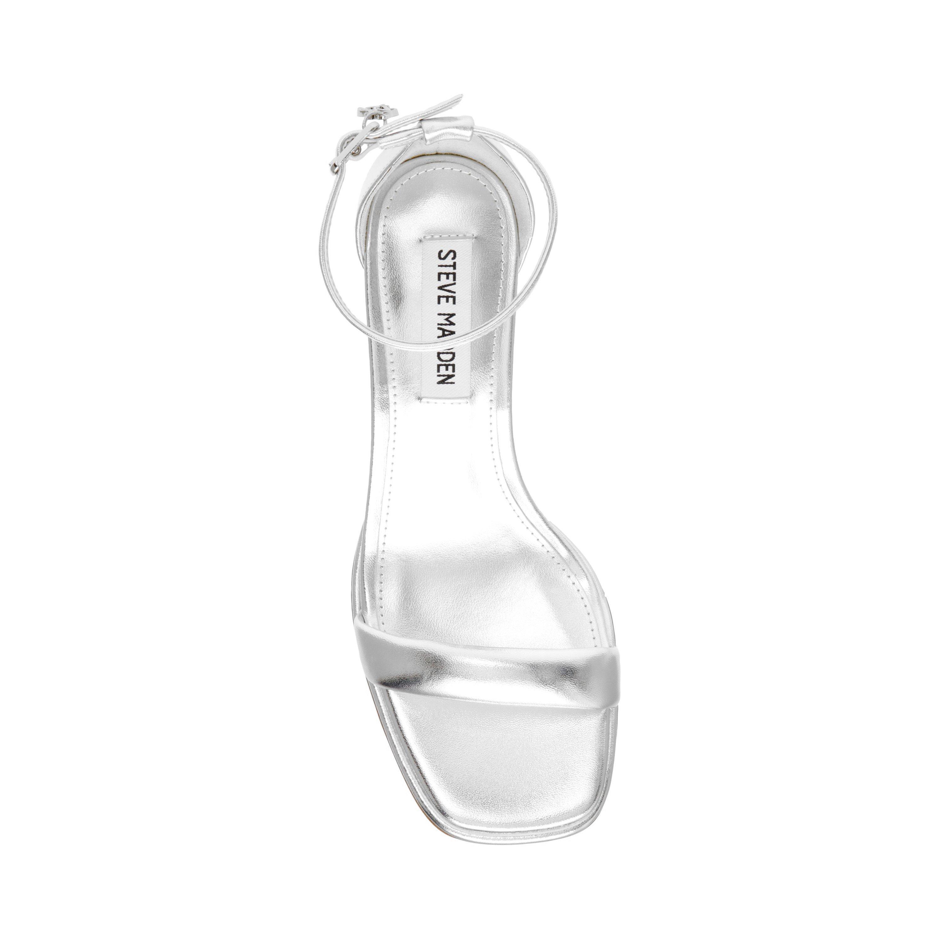 Zilver - Steve Madden - Women's Bel Air Heeled Sandals - 7