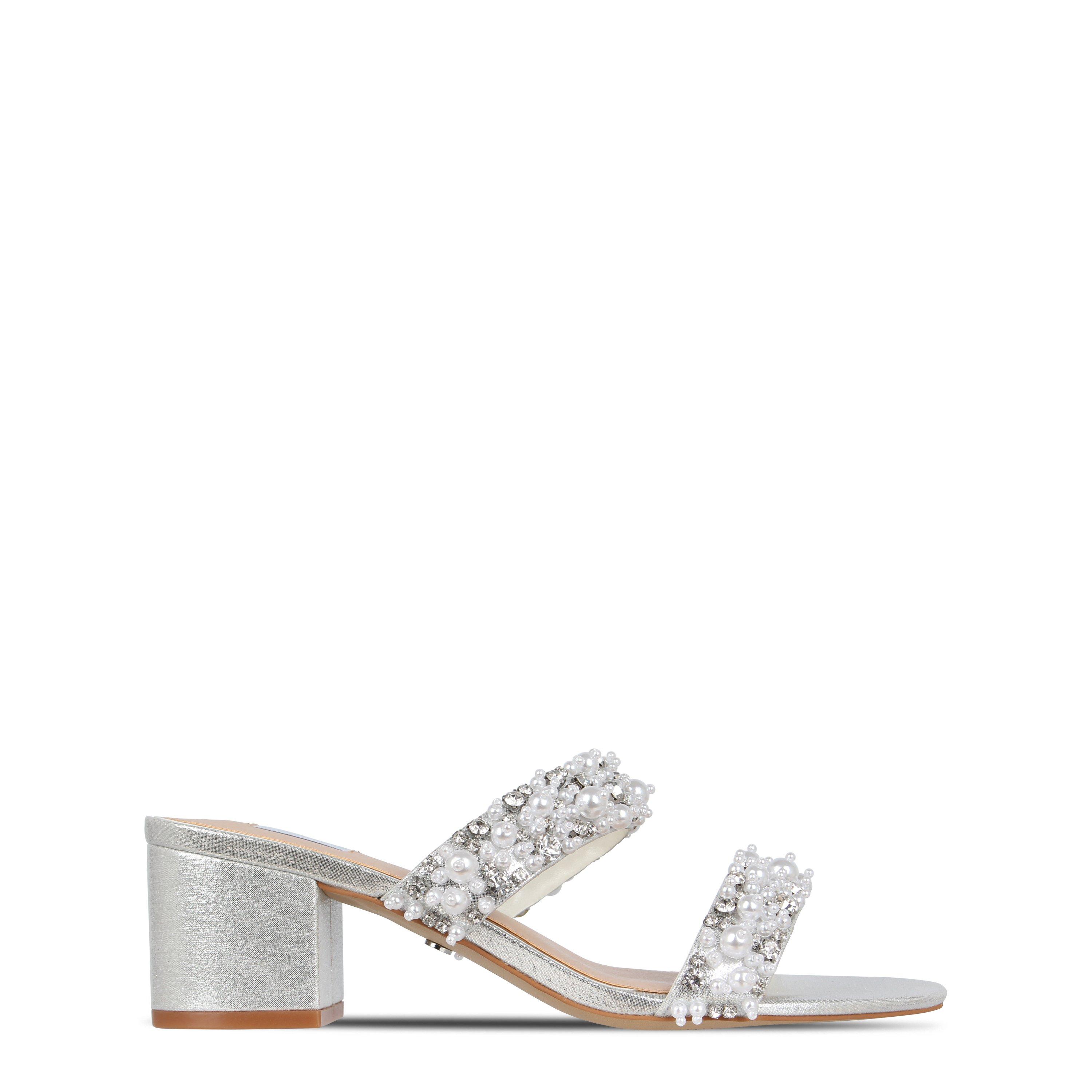 Silver - Biba - Biba 2 Strap Block Heel Sandal - 2