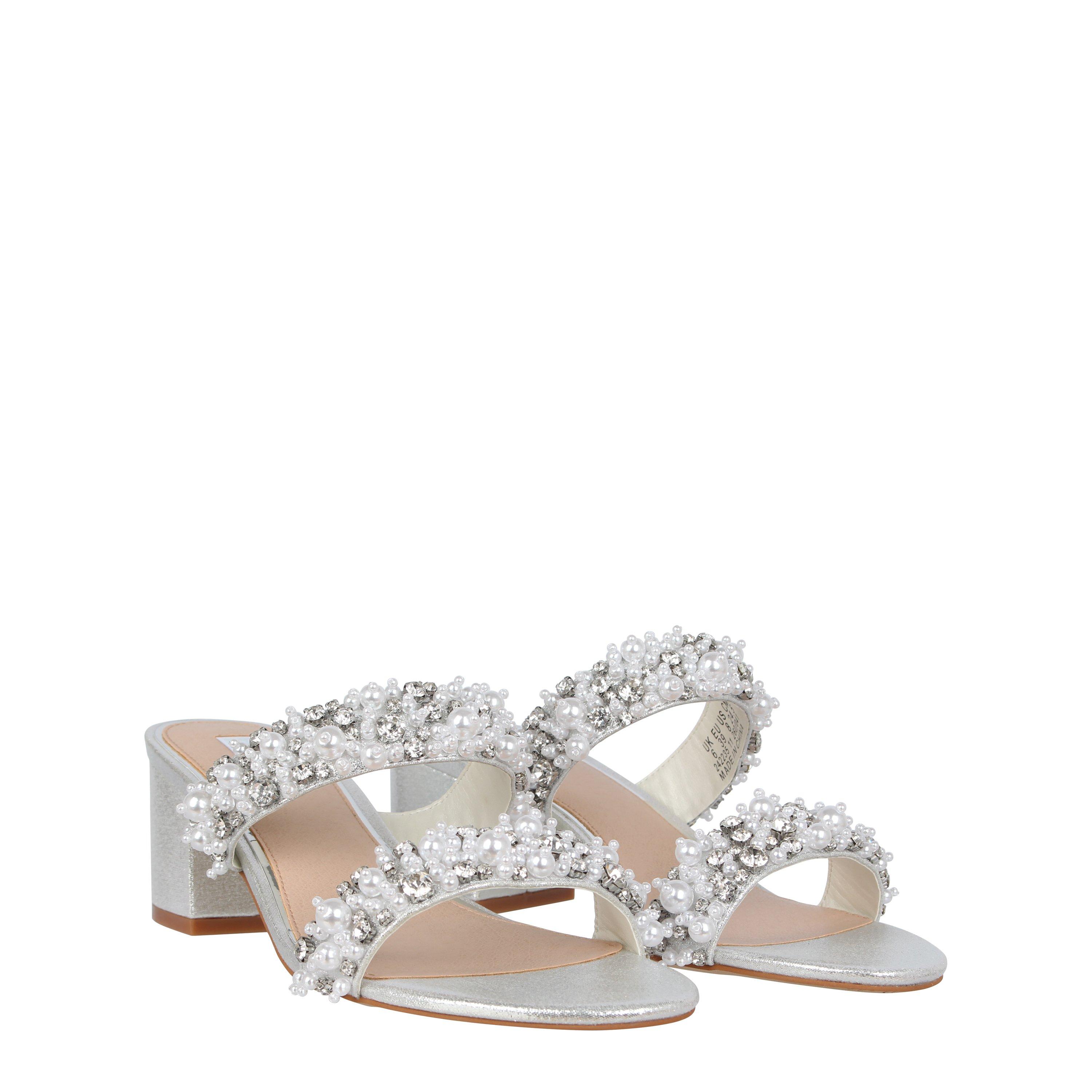 Silver - Biba - Biba 2 Strap Block Heel Sandal - 3