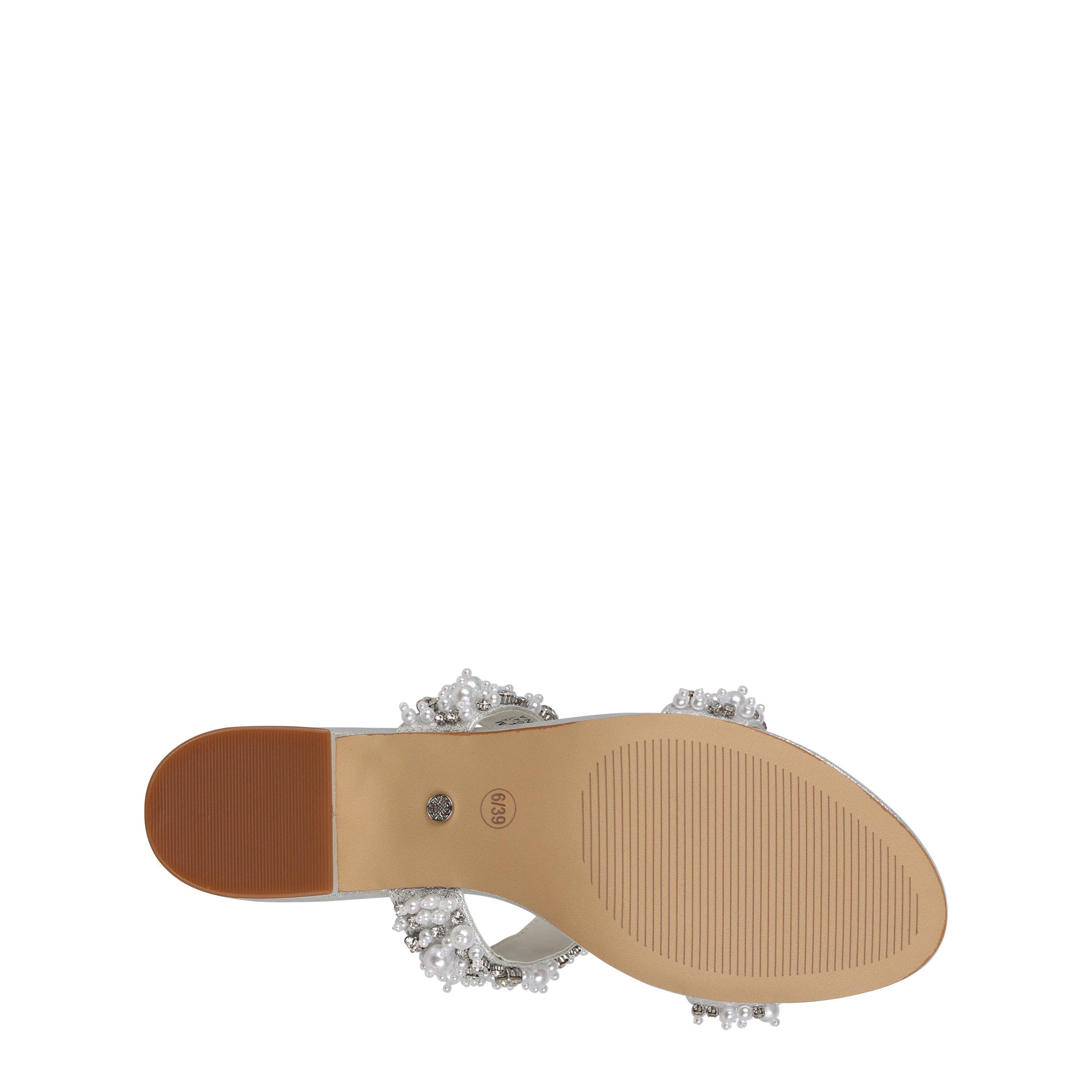 Silver - Biba - Biba 2 Strap Block Heel Sandal - 6