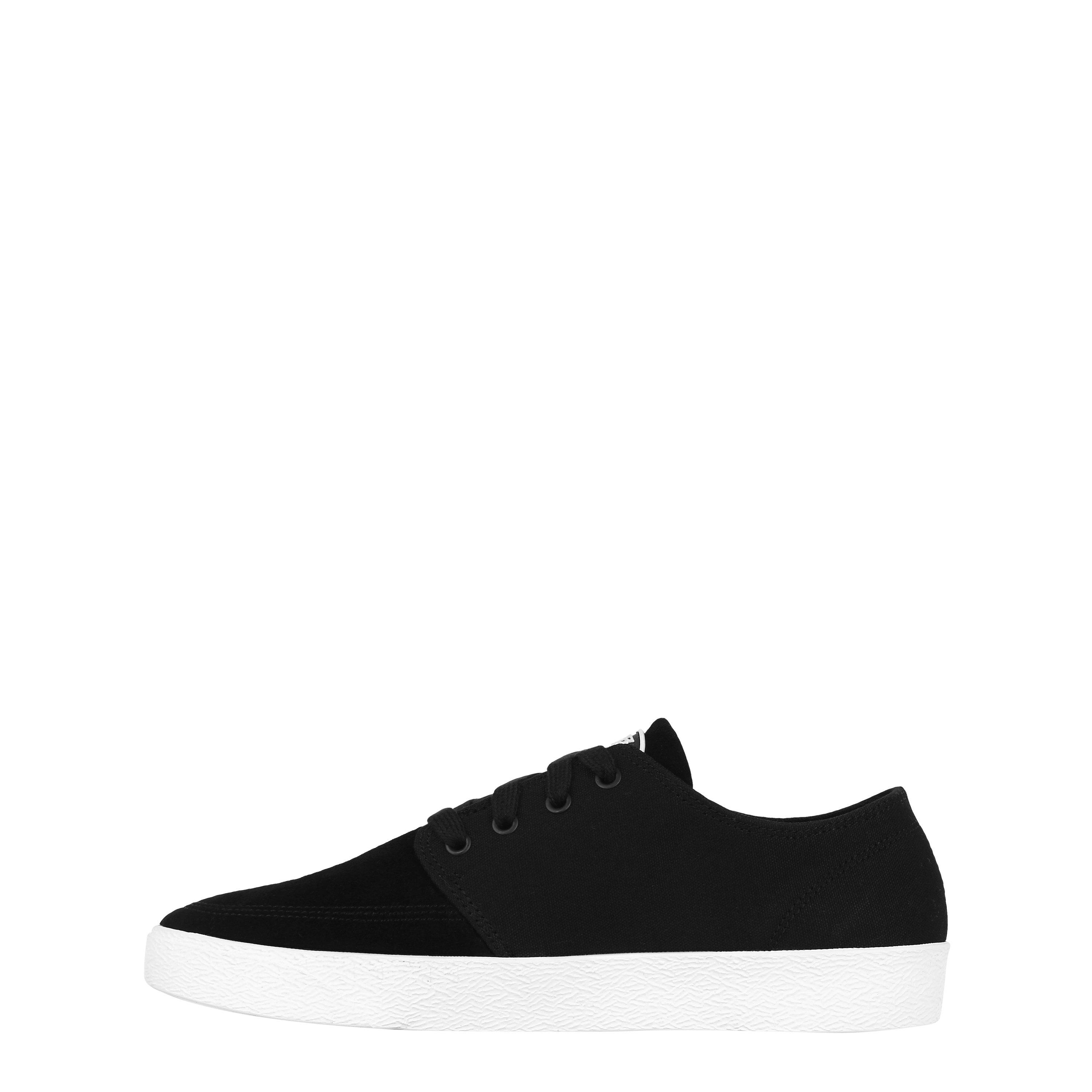 Black/White - No Fear - No Slam Mens Skate Shoes - 4