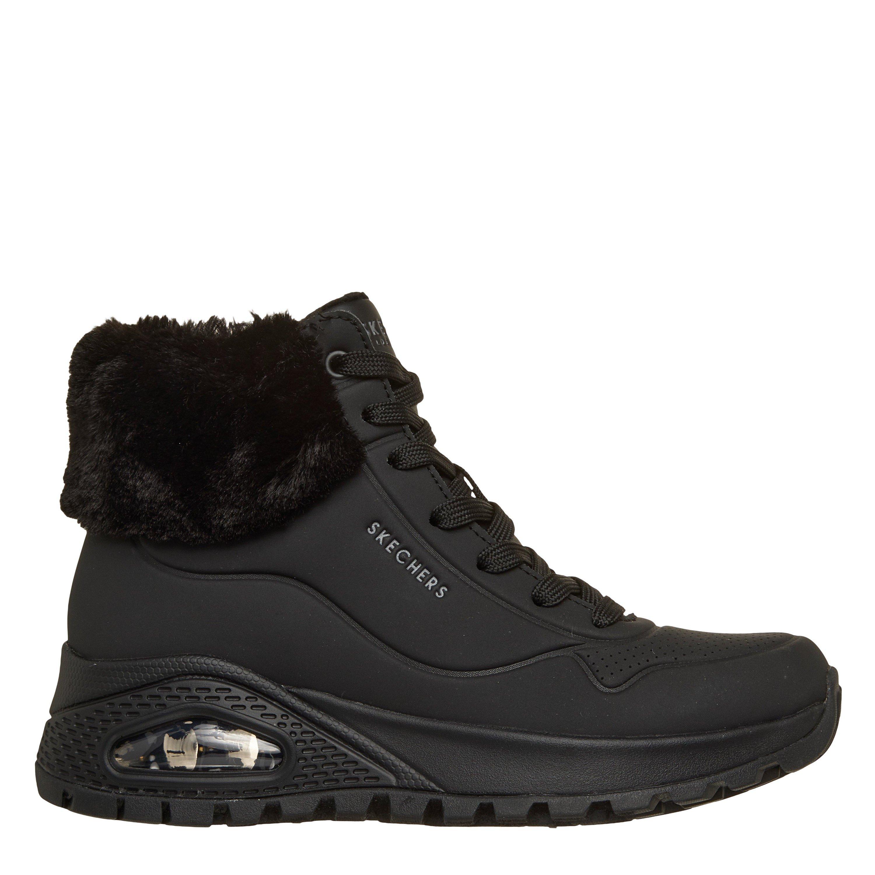 Skechers Women's Uno Rugged - Fall Air - Black - 6 (39)