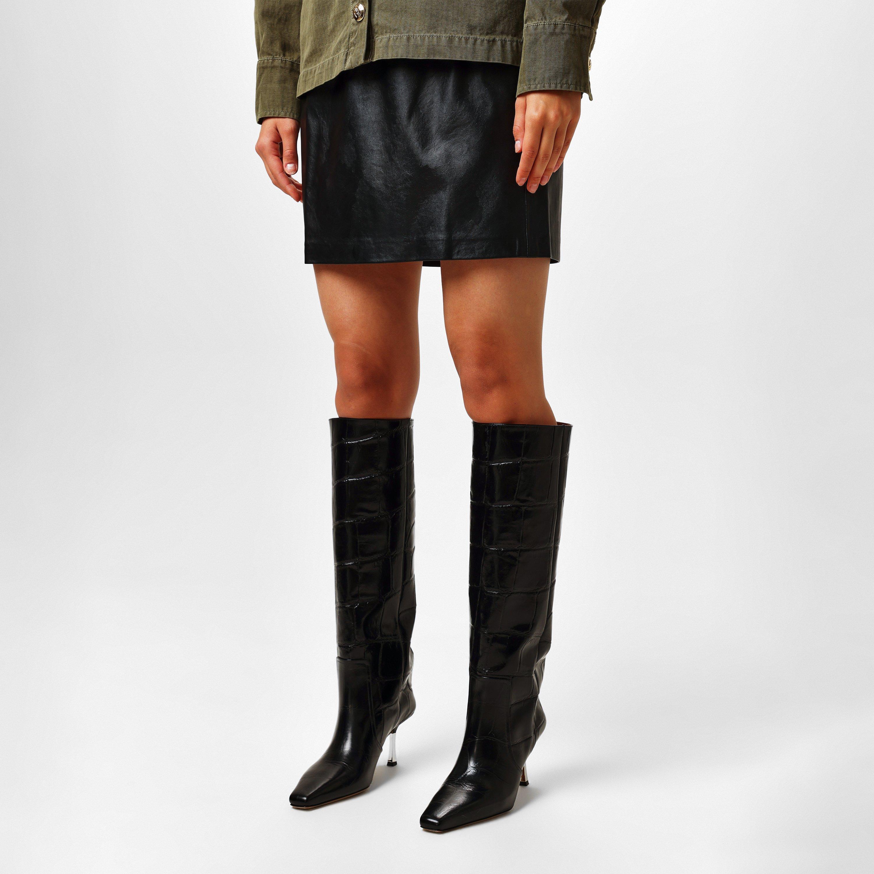 Black - Paris Texas - Women's Bettina Knee High Boots - 2