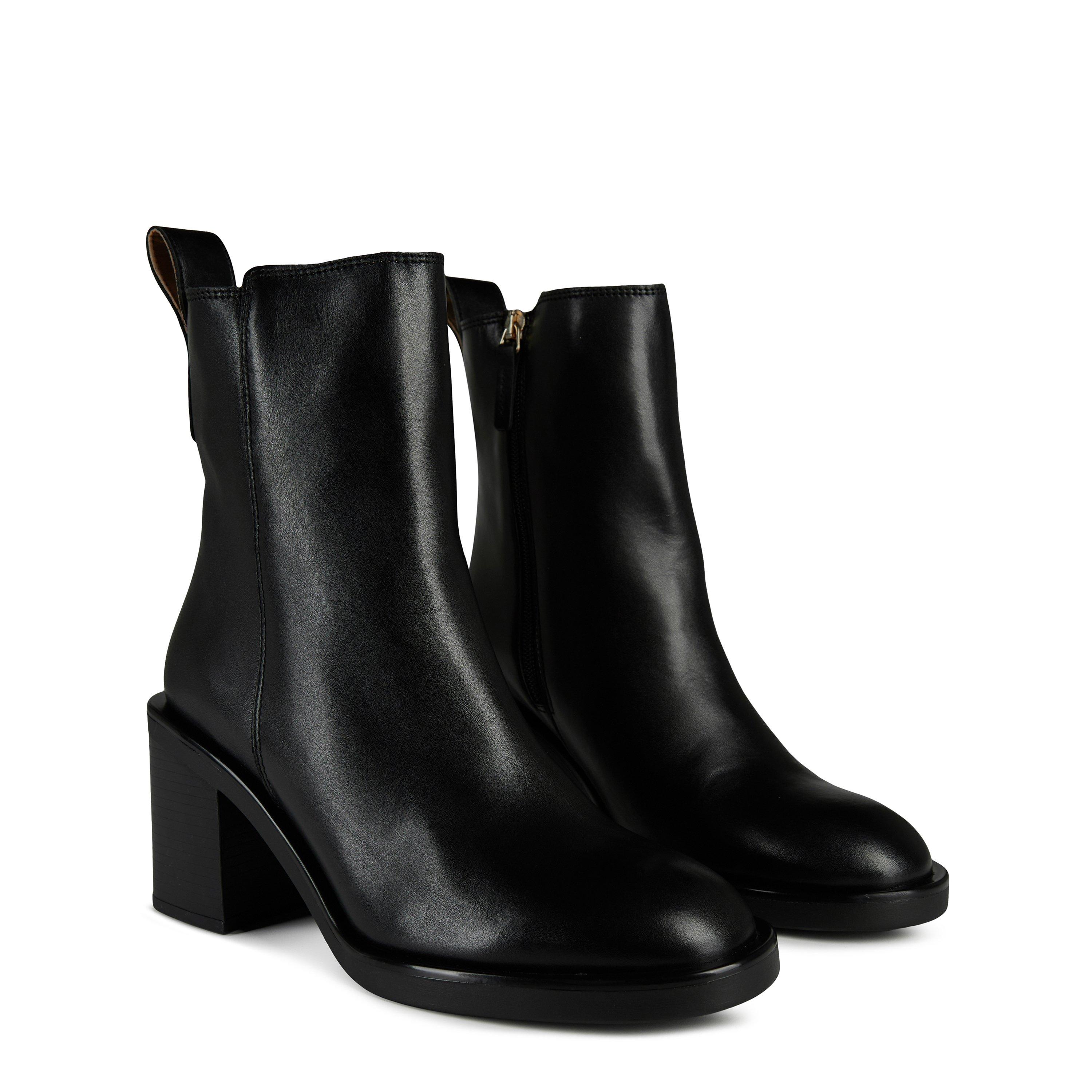 Black - Boss - Women's Camy Bootie Heeled Boot - 4