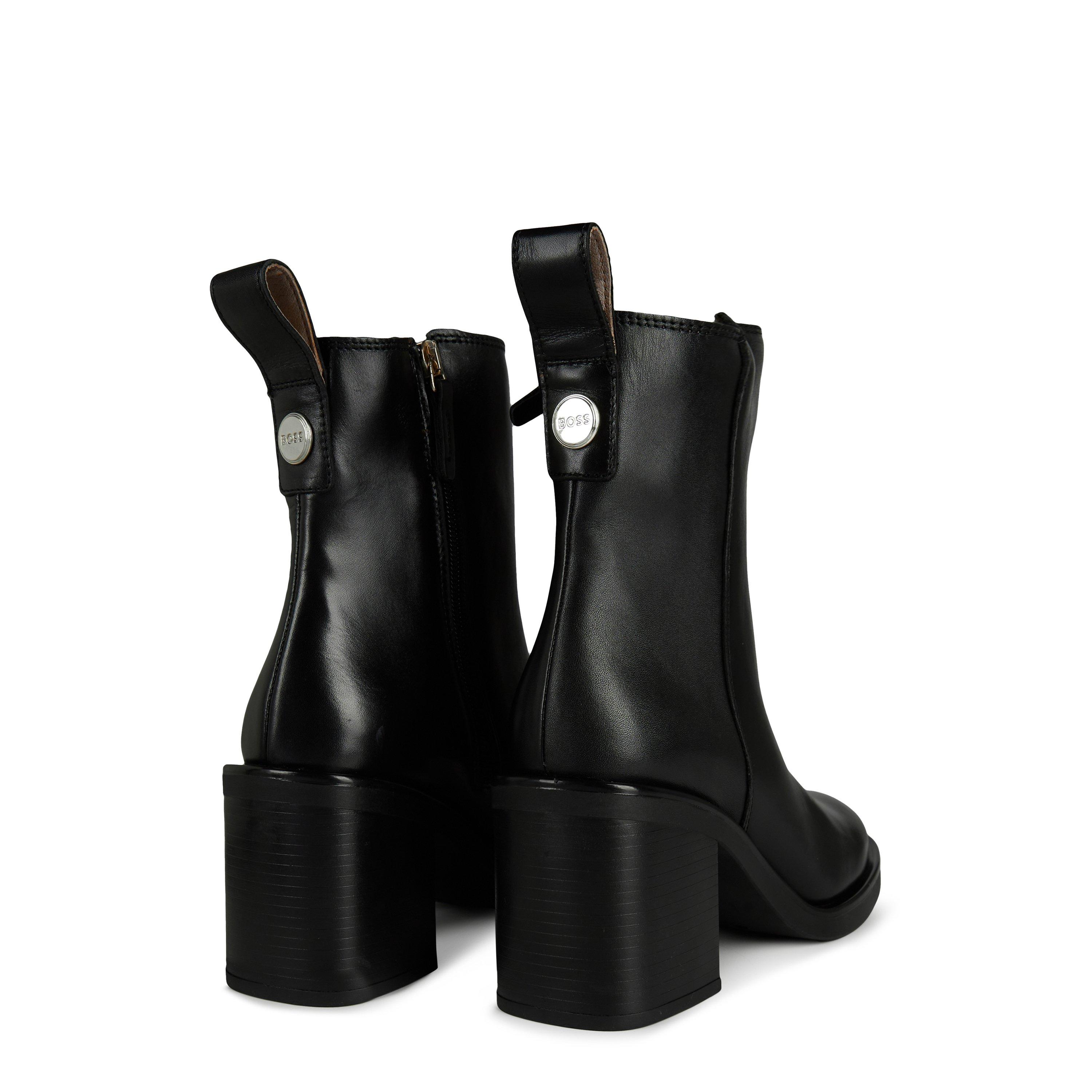 Black - Boss - Women's Camy Bootie Heeled Boot - 5