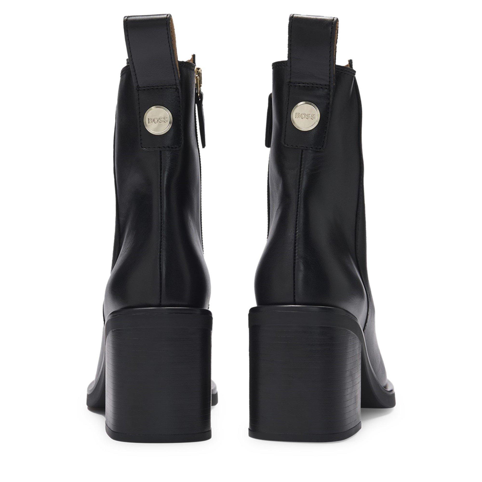 Black - Boss - Women's Camy Bootie Heeled Boot - 6