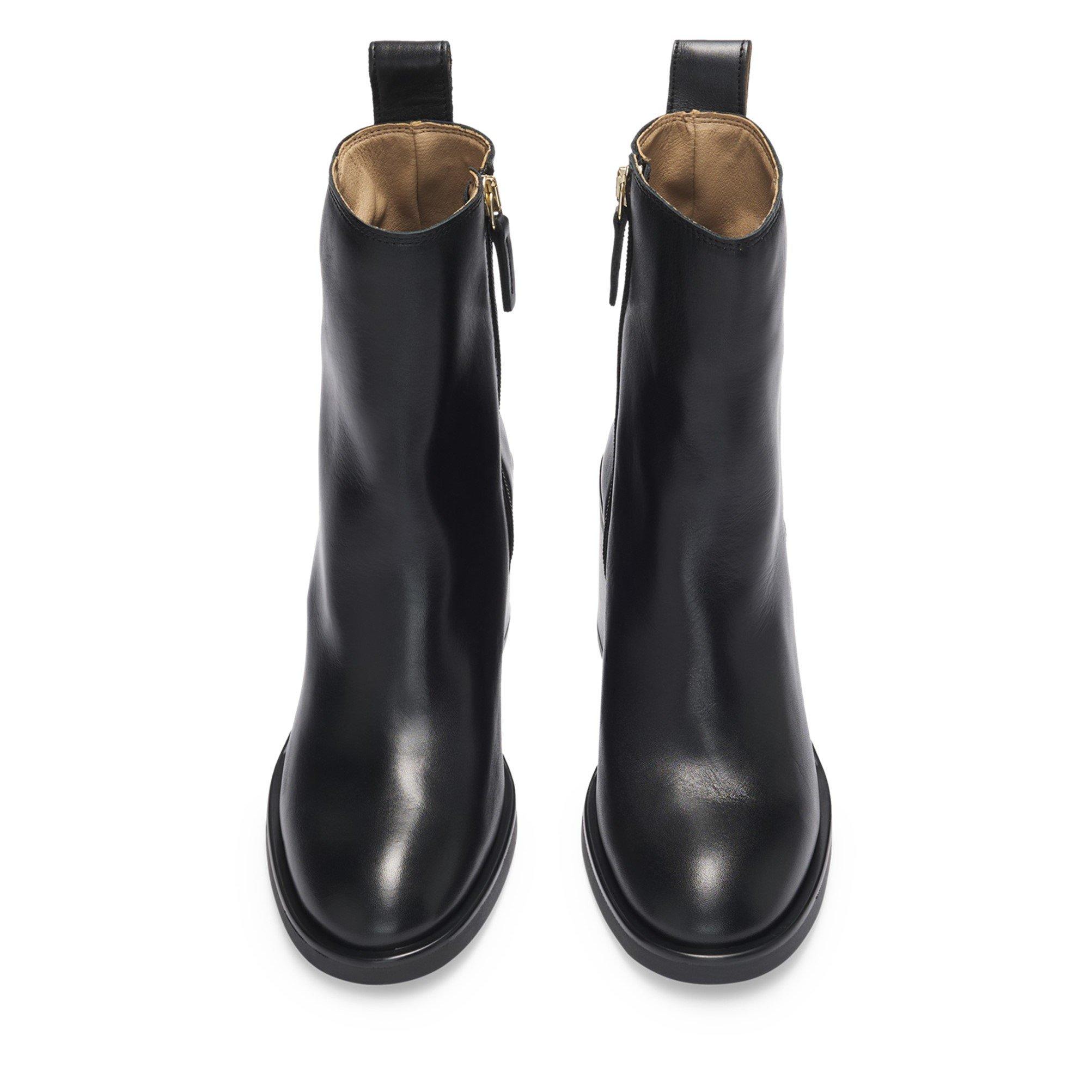 Black - Boss - Women's Camy Bootie Heeled Boot - 7