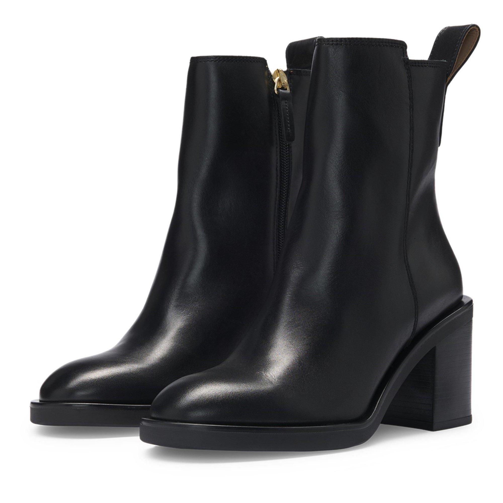 Black - Boss - Women's Camy Bootie Heeled Boot - 8