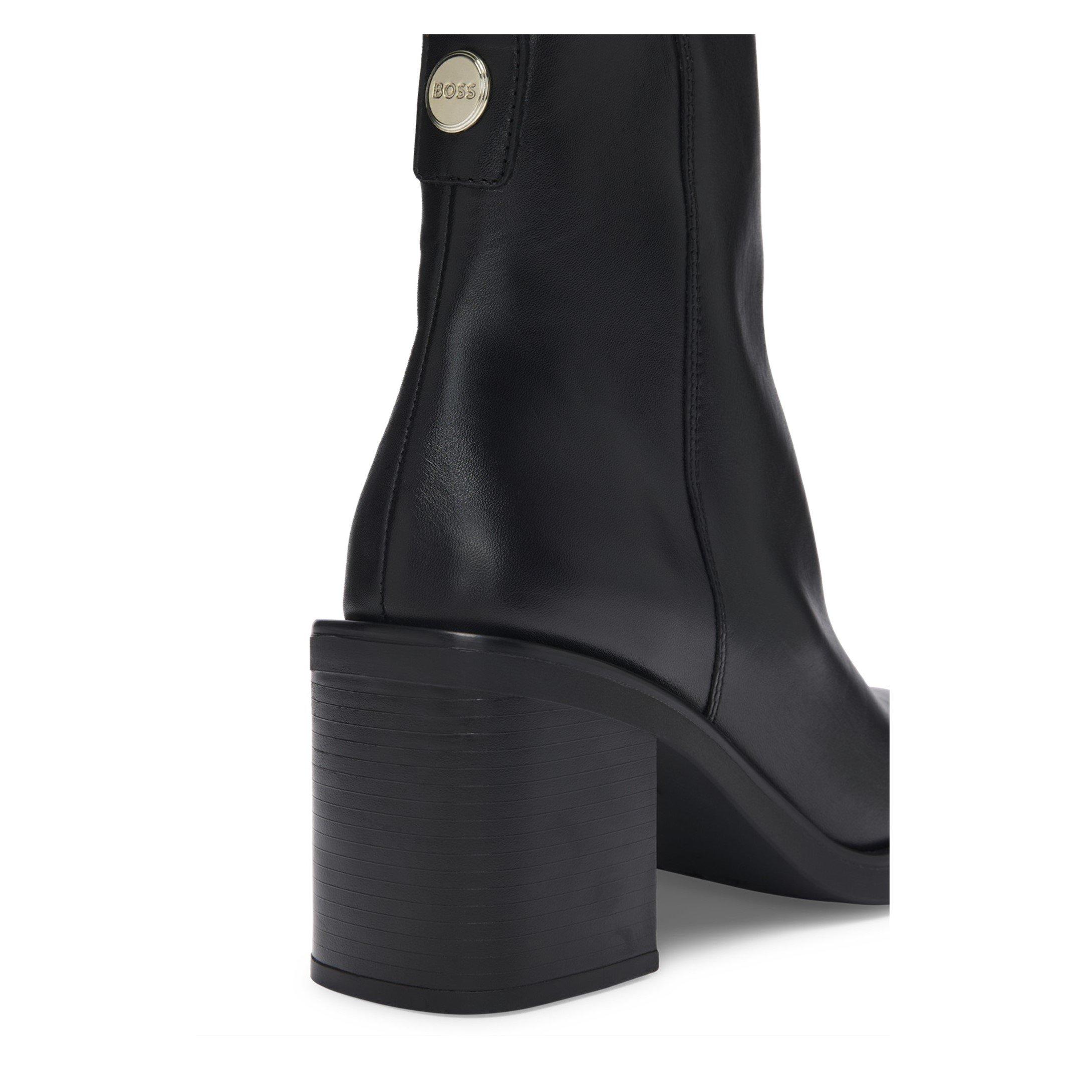 Black - Boss - Women's Camy Bootie Heeled Boot - 9