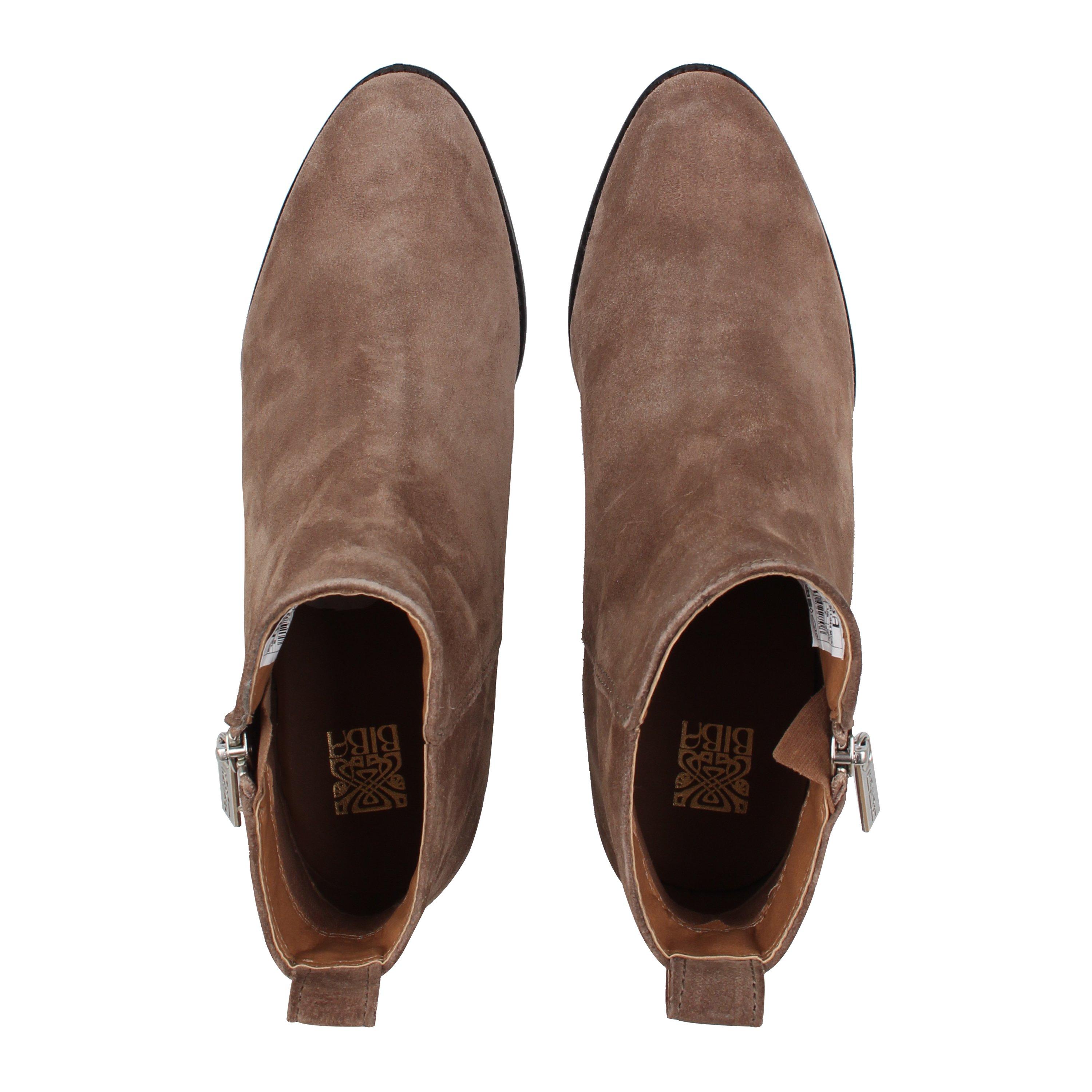 Mink - Biba - Zip Flat Ankle Boots - 5