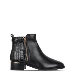 Biba Zip Flat Ankle Boots