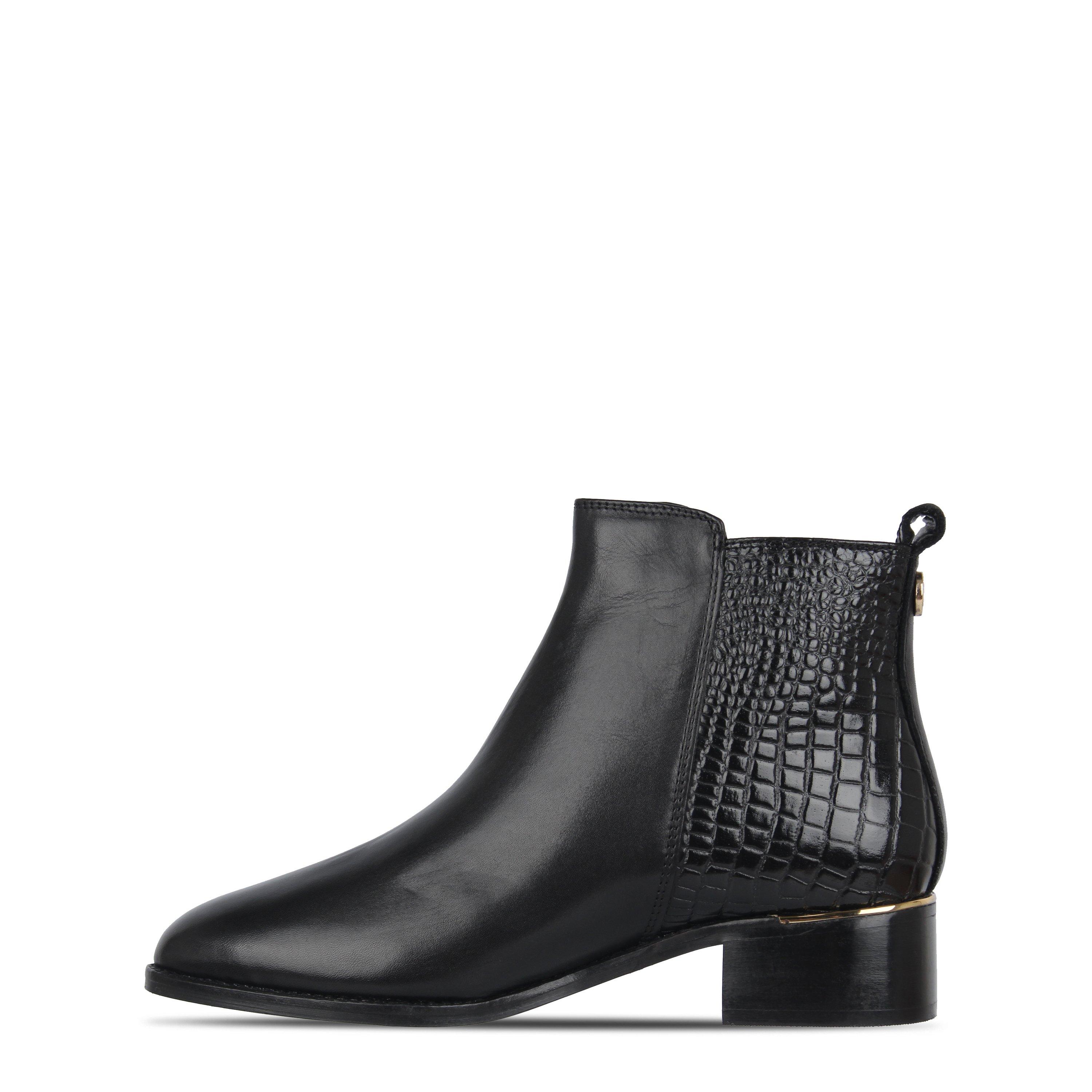 Nero - Biba - Zip Flat Ankle Boots - 2
